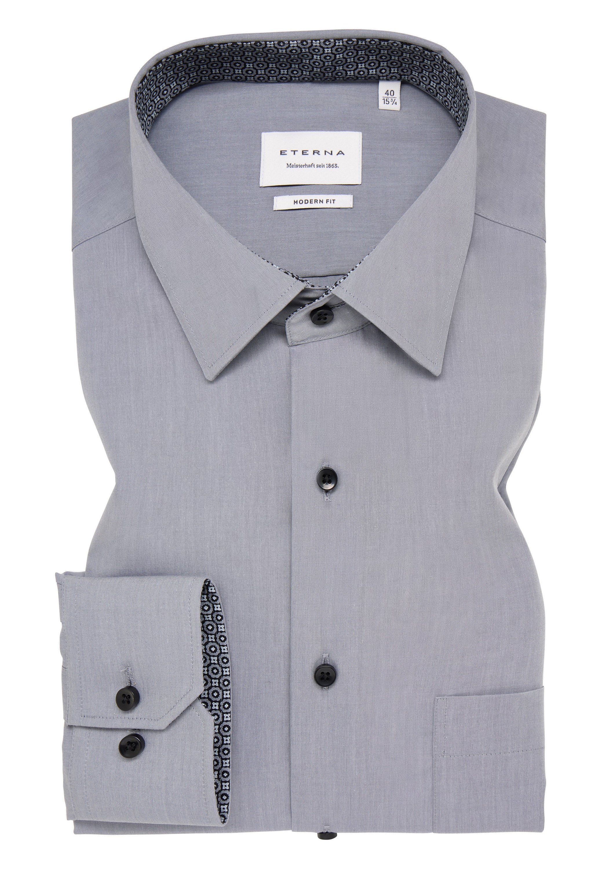 Eterna Langarmhemd »MODERN FIT«, NON IRON (bügelfrei)