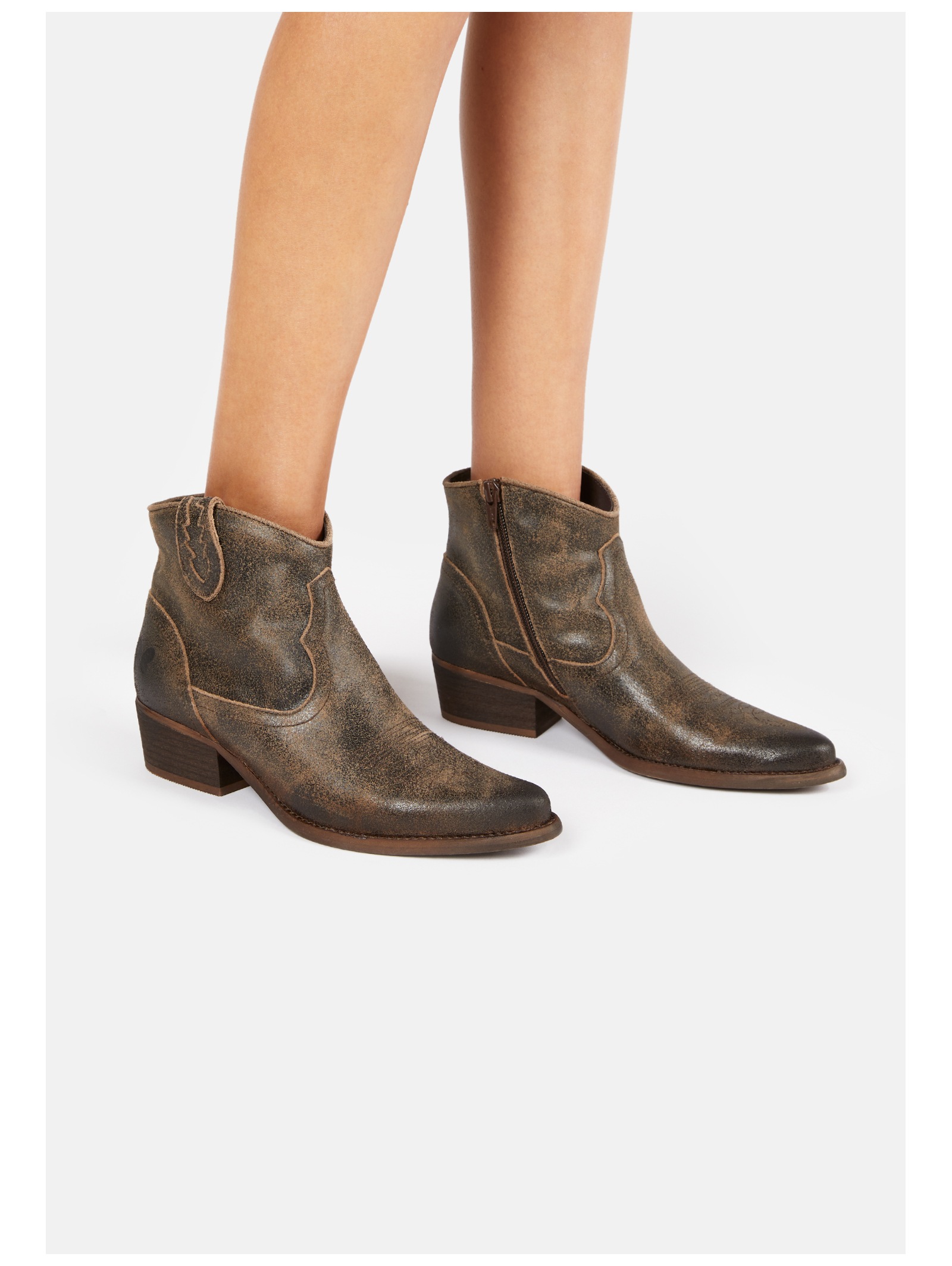Felmini Bikerboots »Felmini Stiefelette Leder«