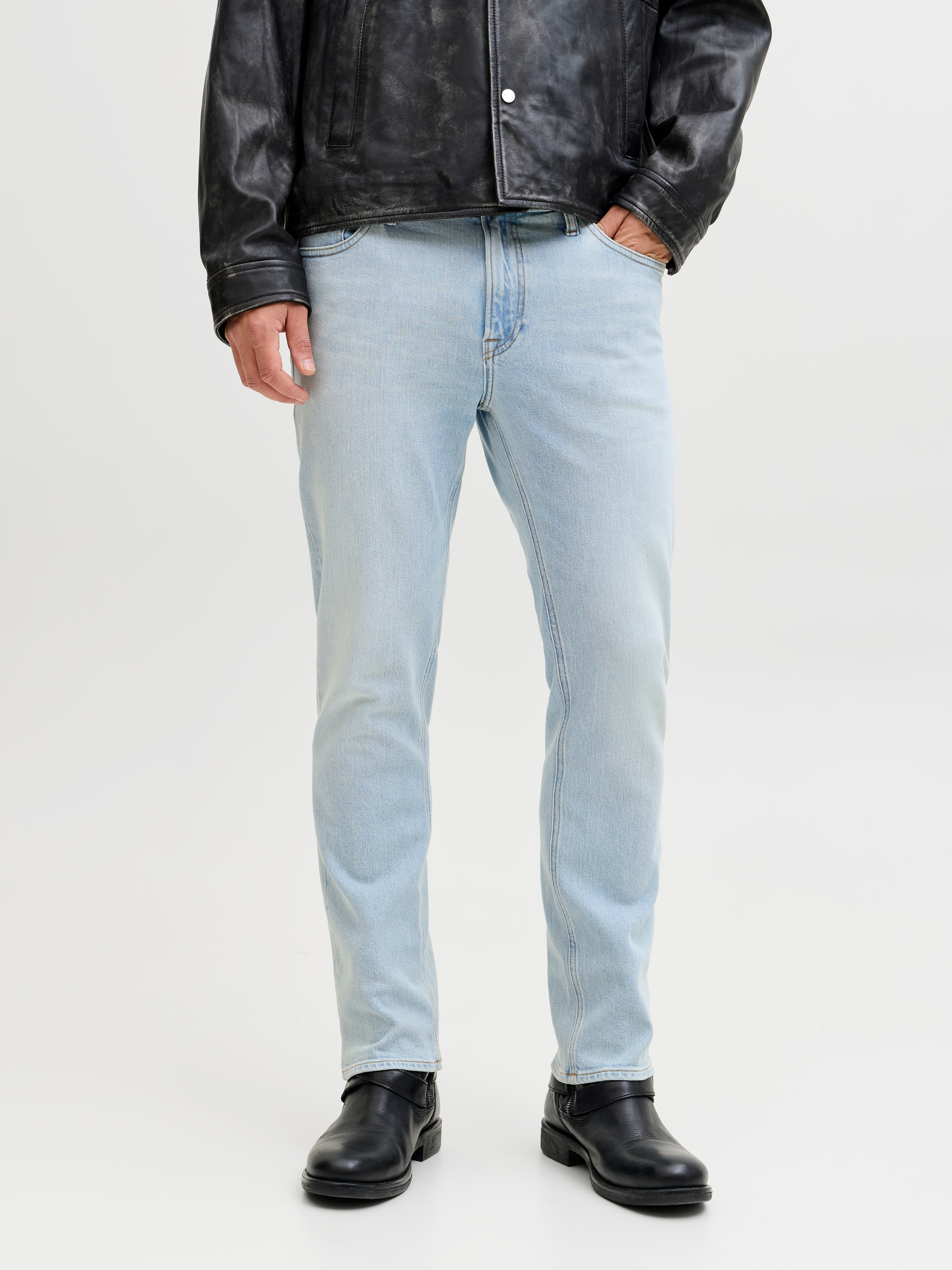 Jack & Jones 1100000002199 "JJICLARK im Used-Look, Stretchkomfort und niedrige Leibhöhe" Baumwollmischung, regular fit