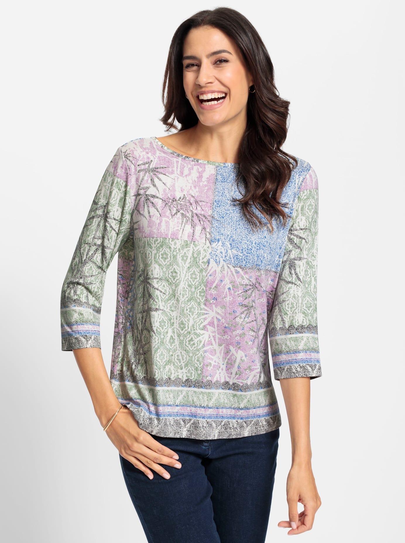 Inspirationen Print-Shirt "3/4-Arm-Shirt" 1 Stk. tlg. günstig online kaufen
