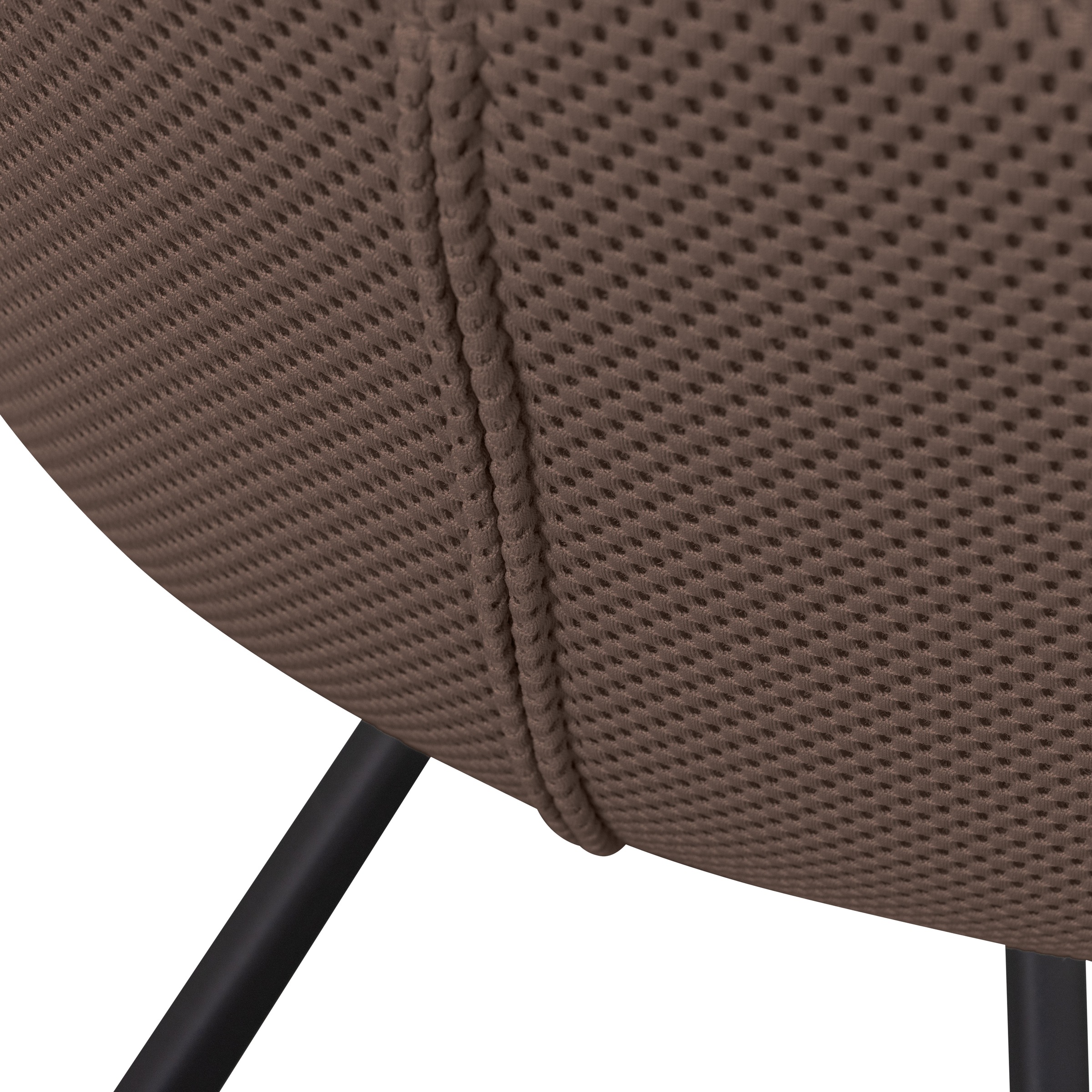 WOOOD Esszimmerstuhl »Juno«, Gestell aus Metall, gepolstert mit weichem Mesh-Stoff, H 79 cm