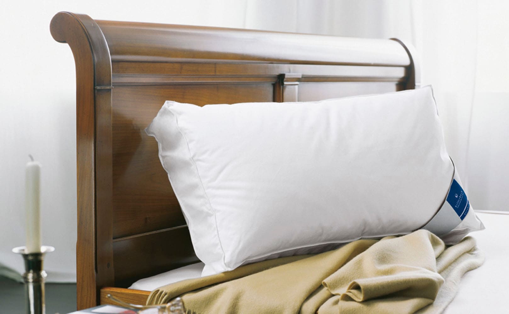 Nackenstützkissen BILLERBECK, B:40cm L:80cm, weiß, Bezug: 100% Baumwolle, Kopfkissen, "Daunalex, Kissen ist Allergiker freundlich