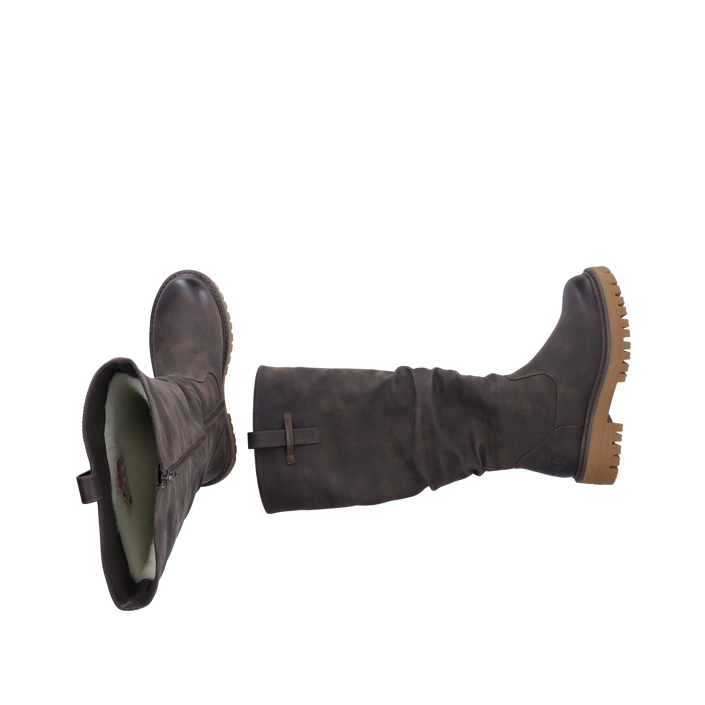 Rieker Winterstiefel  Langschaftstiefel mit slouchy Schaft und Warmfutter