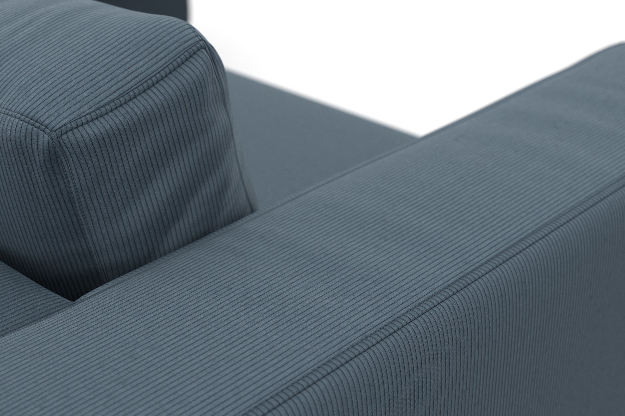DOMO collection Ecksofa »Modica, zeitlos und elegant, L-Form«, moderne Optik mit extrabreiter Recamiere, auch in Cord