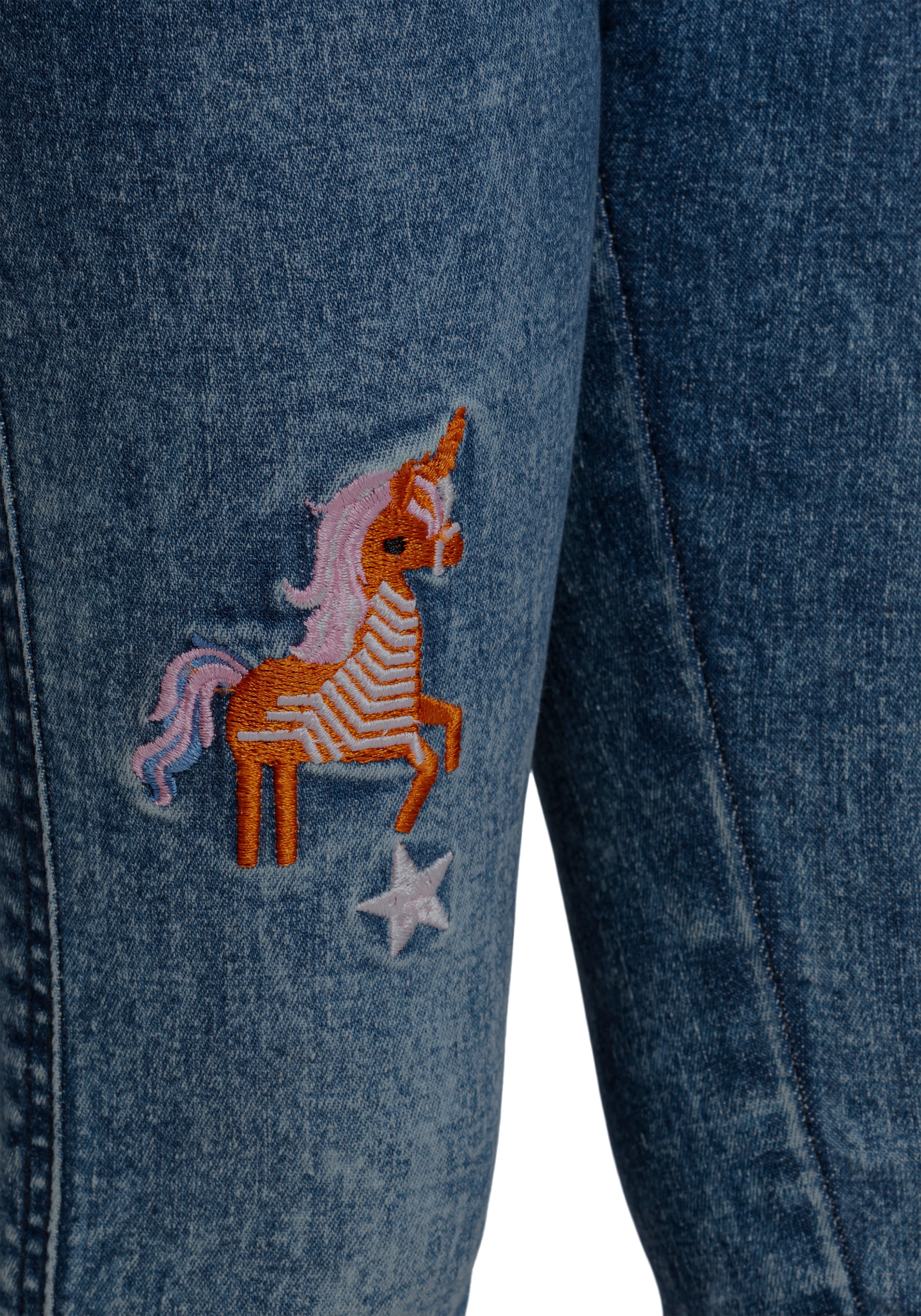 toller »für mit | Mädchen«, kleine Stretch-Jeans KIDSWORLD Stickerei BAUR