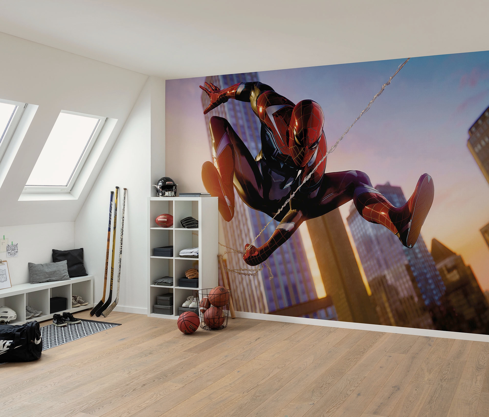 Komar Kindertapete "Marvel Spider-Man Huge Jump" bedruckt glatt günstig online kaufen