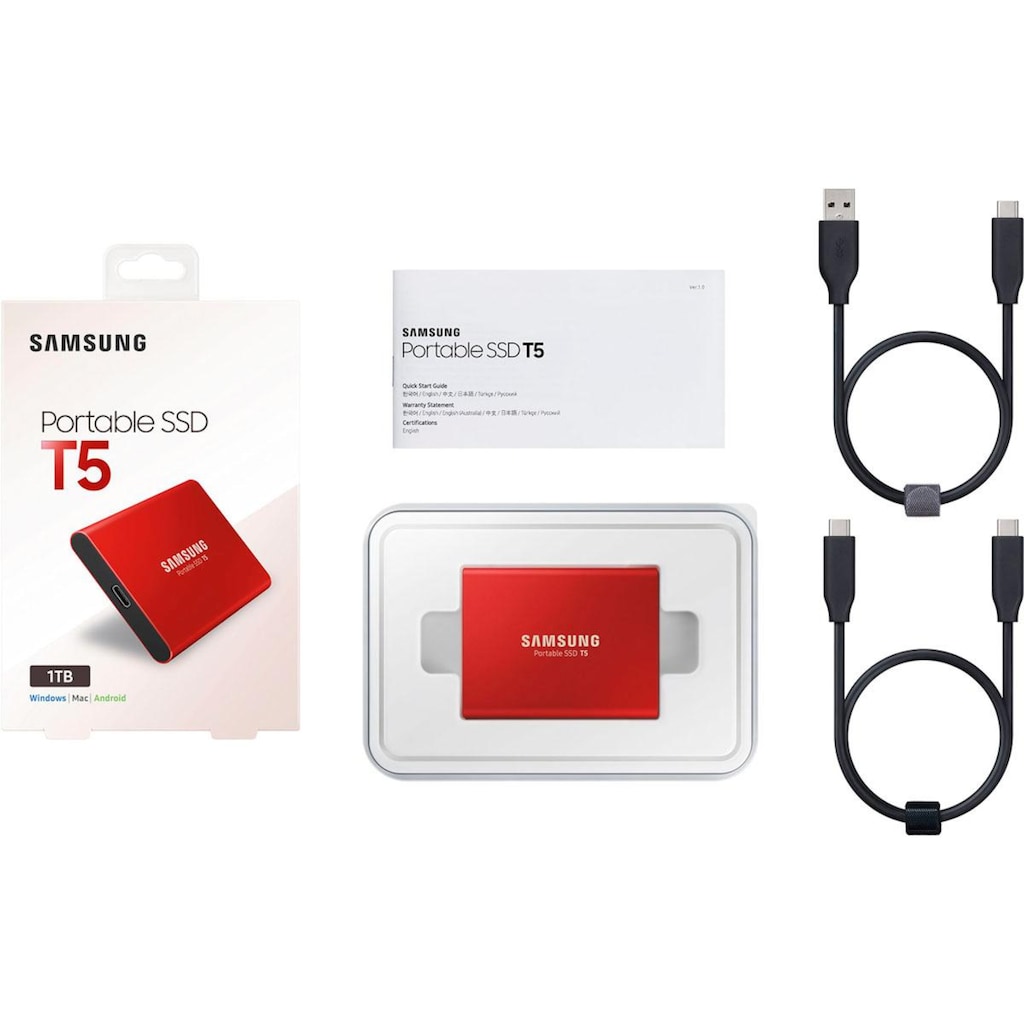 Samsung externe SSD »Portable SSD T5«, Anschluss USB 3.1