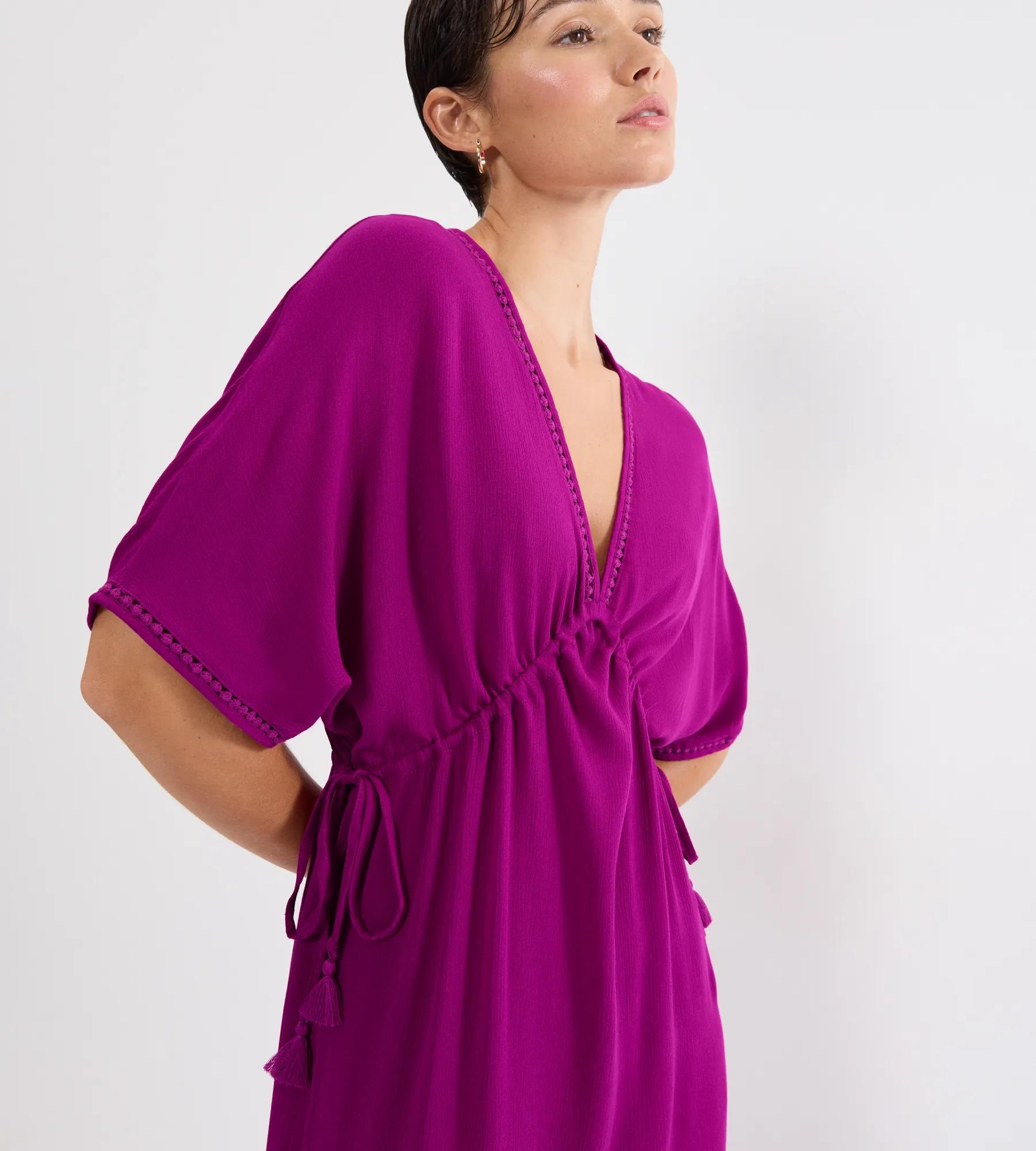 Triumph Strandkleid mit tiefem V-Ausschnitt und halb langem Arm