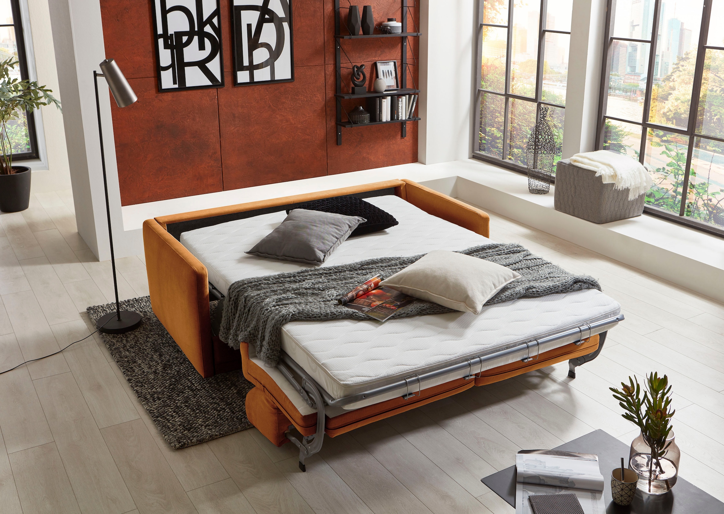 Places of Style Schlafsofa "Limone", für Dauerschläfer geeignet inklusive h günstig online kaufen