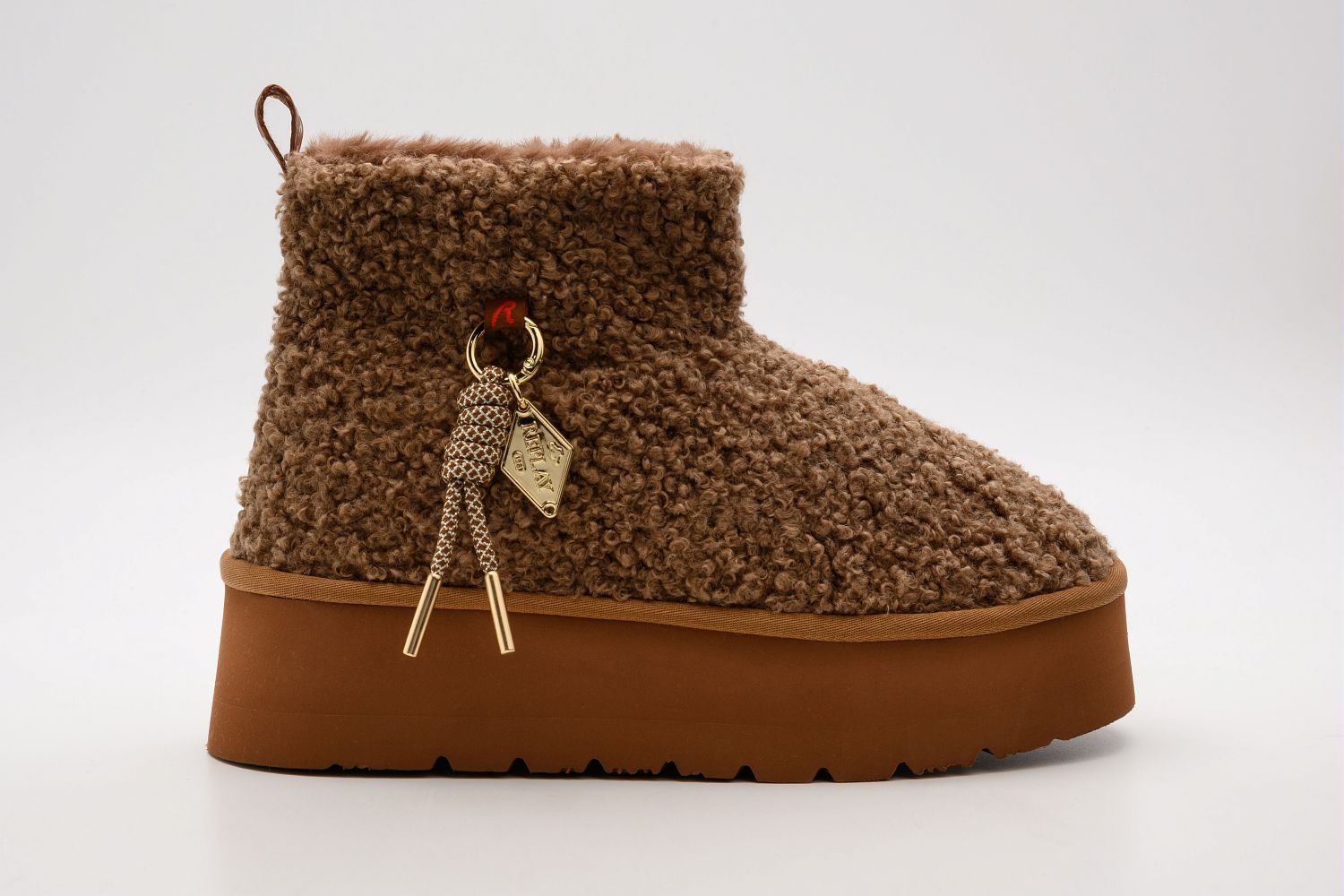 Replay Winterboots »CHIC STORM«  Plateauboots, Trendy-Boot in Teddy-Optik, mit Anziehlasche