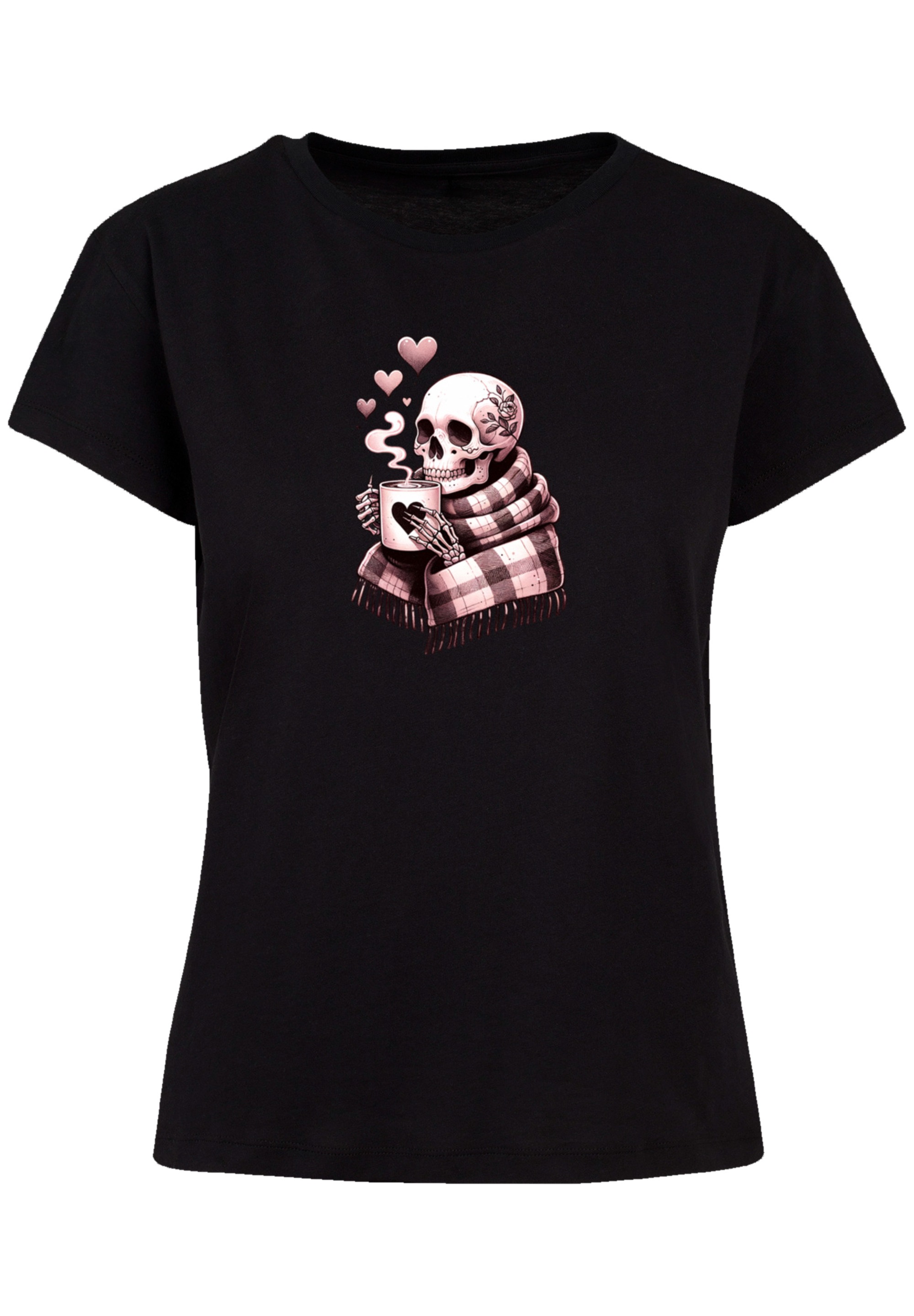 F4NT4STIC T-Shirt »Cozy Winter Skelett«, Premium Qualität
