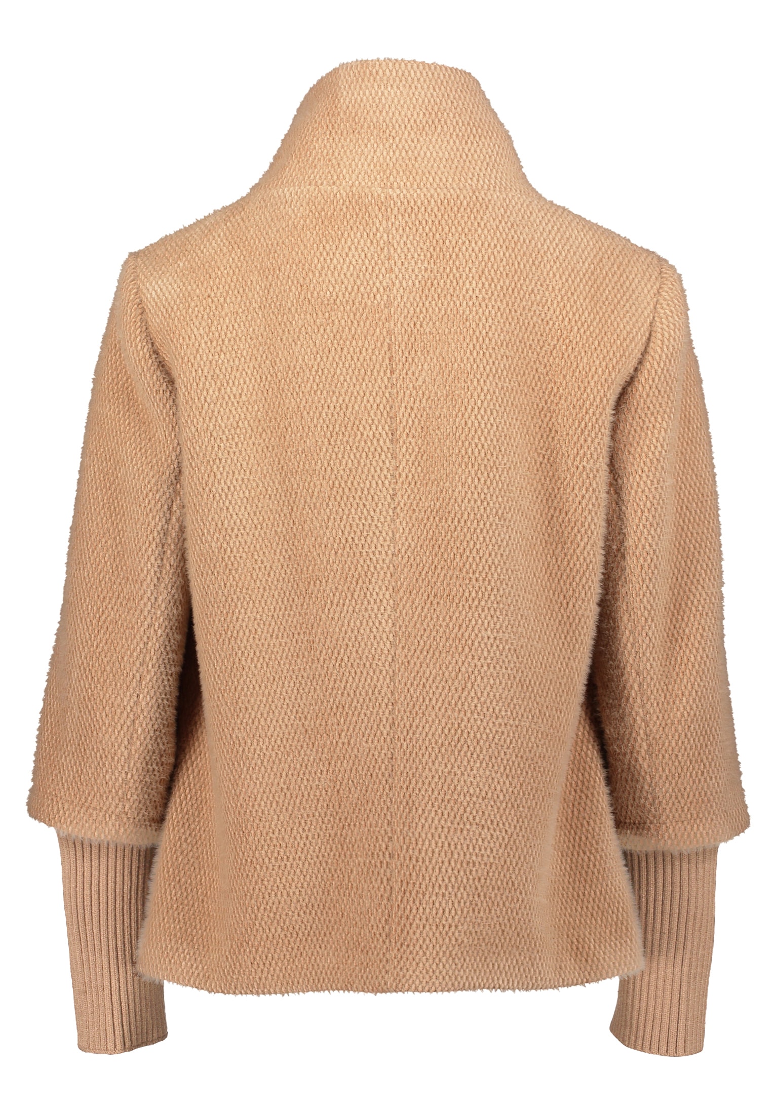 Betty&Co Fellimitatjacke »Betty & Co Damen Kuscheljacke mit Rippbündchen«