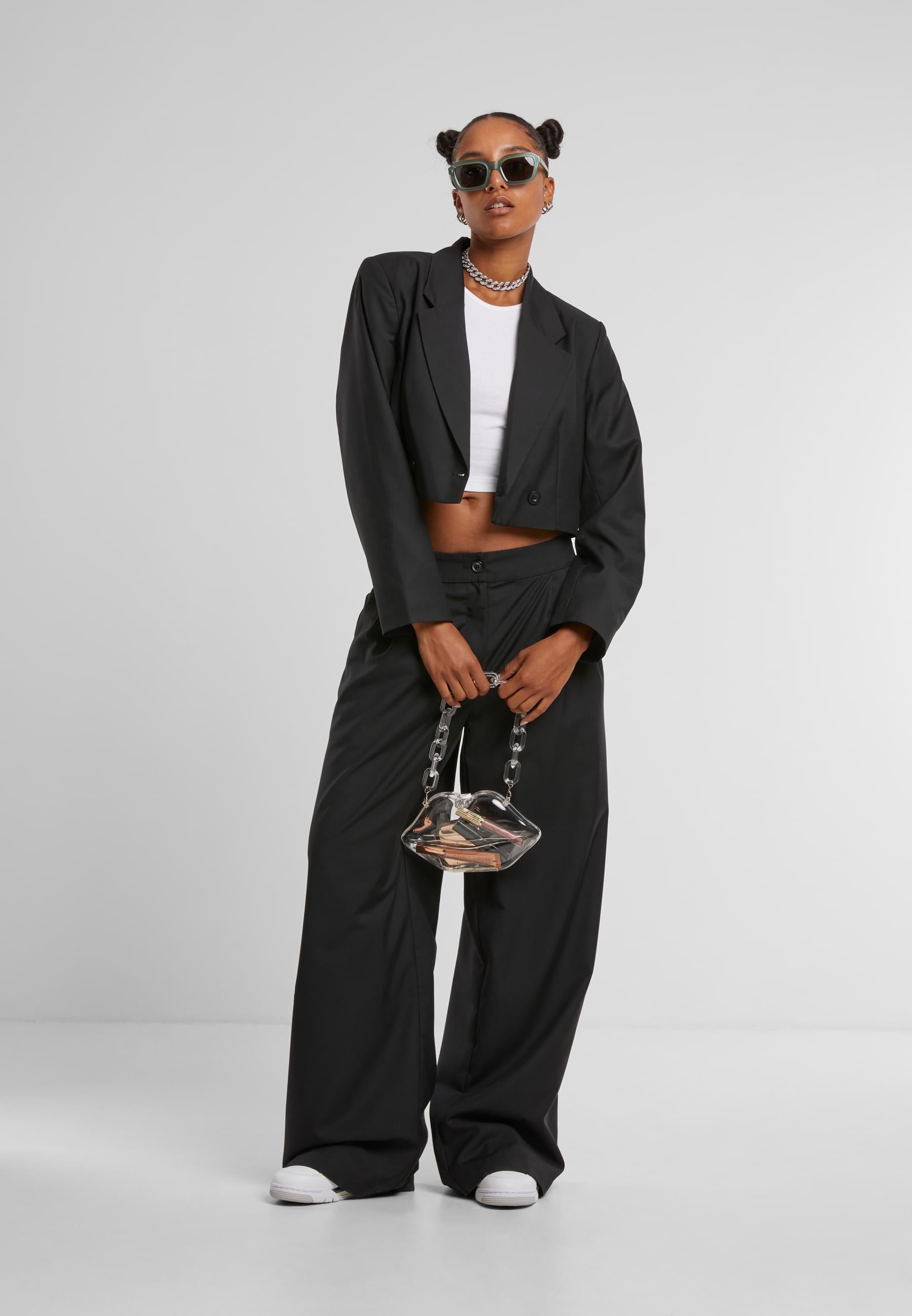 URBAN CLASSICS Stoffhose »Urban Classics Ladies Wide Leg Pants«, (1 tlg.)