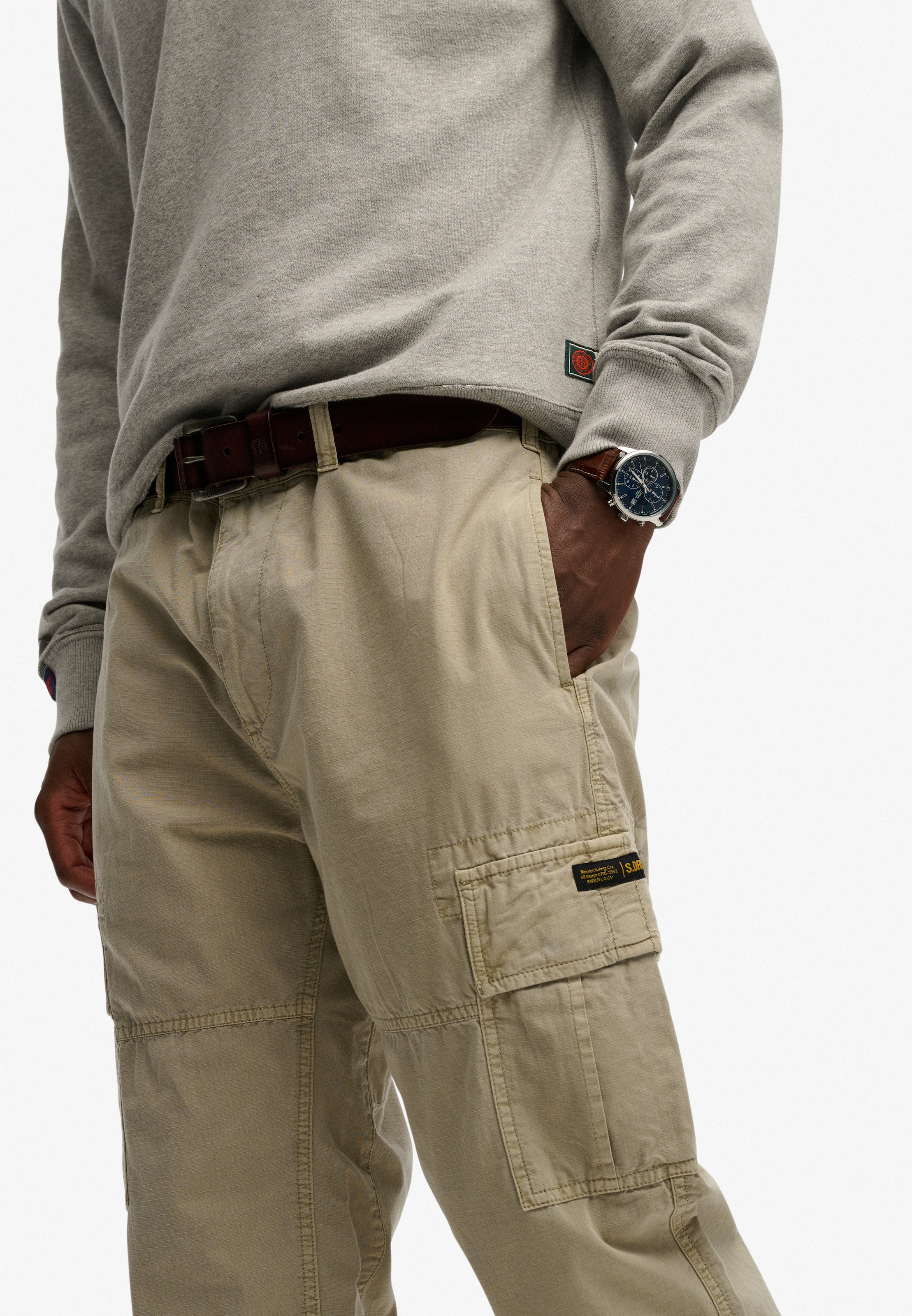 Superdry Cargohose »RIPSTOP LIGHT CARGO PANT«  Regular Fit, knöchellange Schnittform, mit Reißverschluss