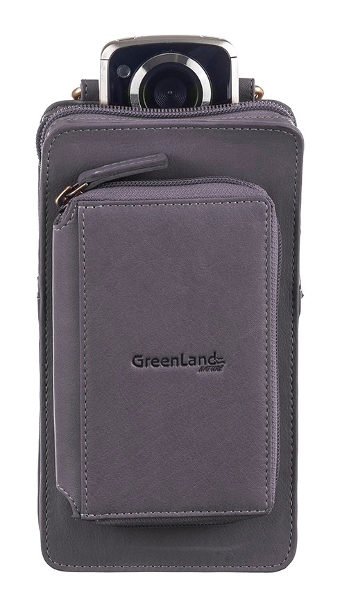 GreenLand Nature Handytasche "NATURE Soft" mit aufgesetzter Börse und RFID- günstig online kaufen