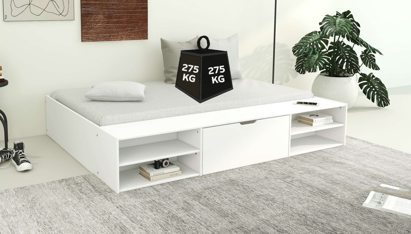 Home affaire Stauraumbett "Cavan, OTTOs Choice, Jugendbett, Podestbett, hoh günstig online kaufen