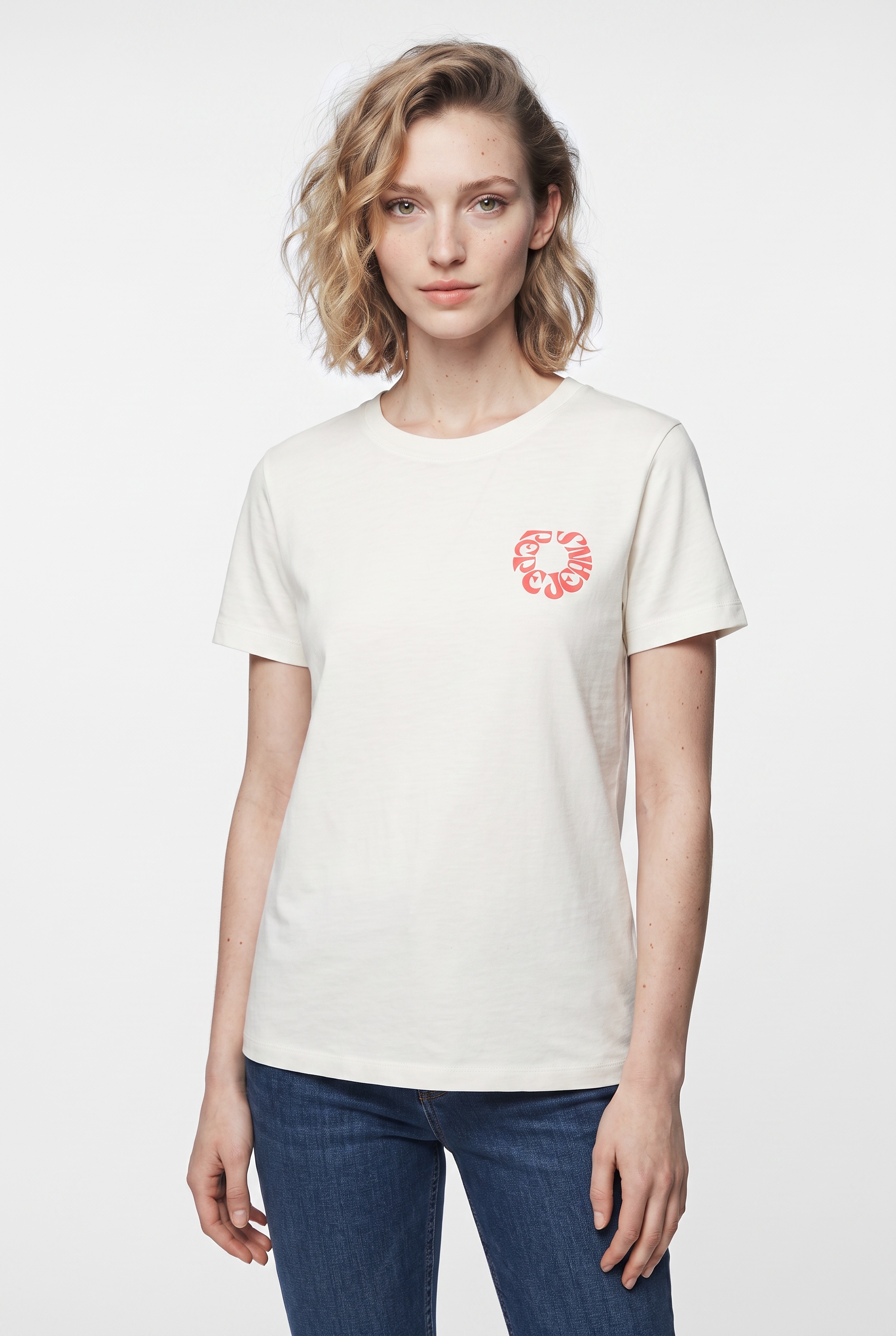 Pepe Jeans T-Shirt "BECKA" aus Baumwolle, Rundhalsform