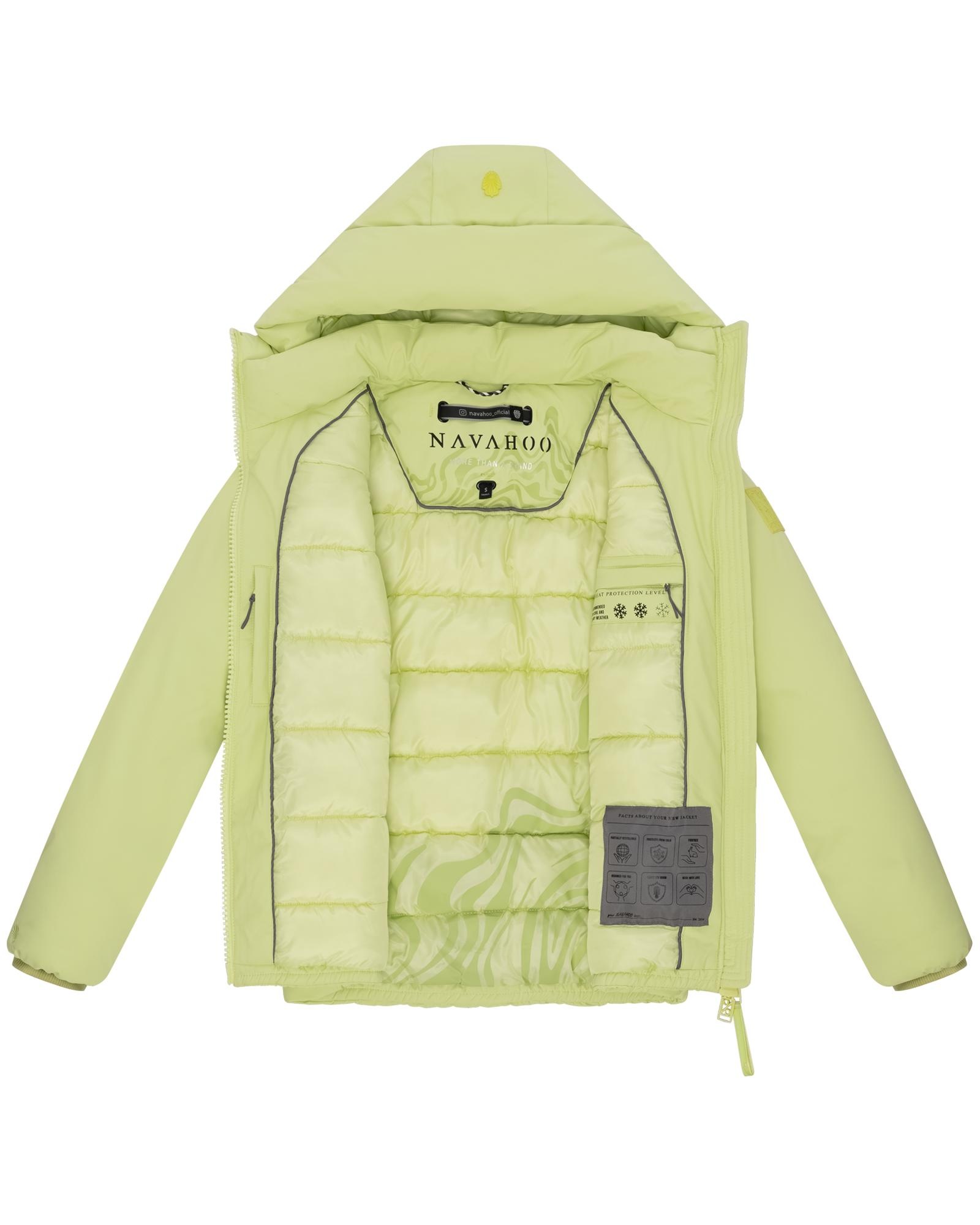 Navahoo Winterjacke »Blütenlicht 14«, mit Kapuze, Warme Damenjacke mit hohem Kragen