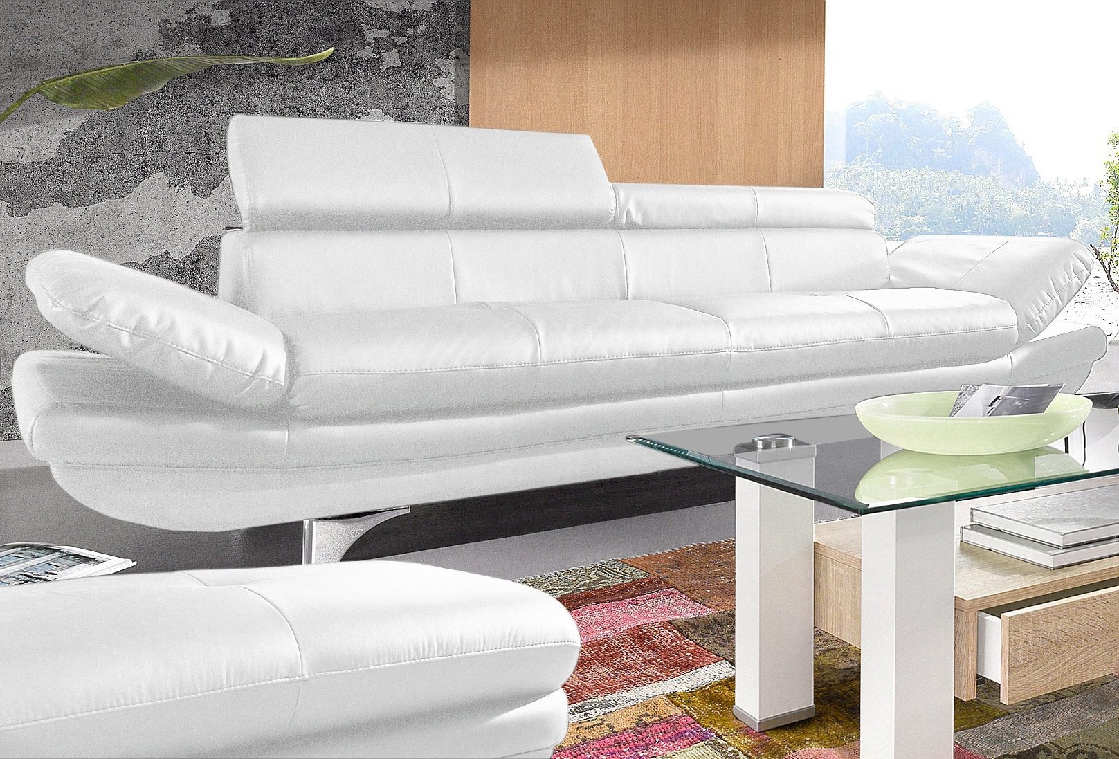 COTTA 3-Sitzer "Enterprise", Big-Sofa, mit Armteilverstellung & Kopfteilver günstig online kaufen