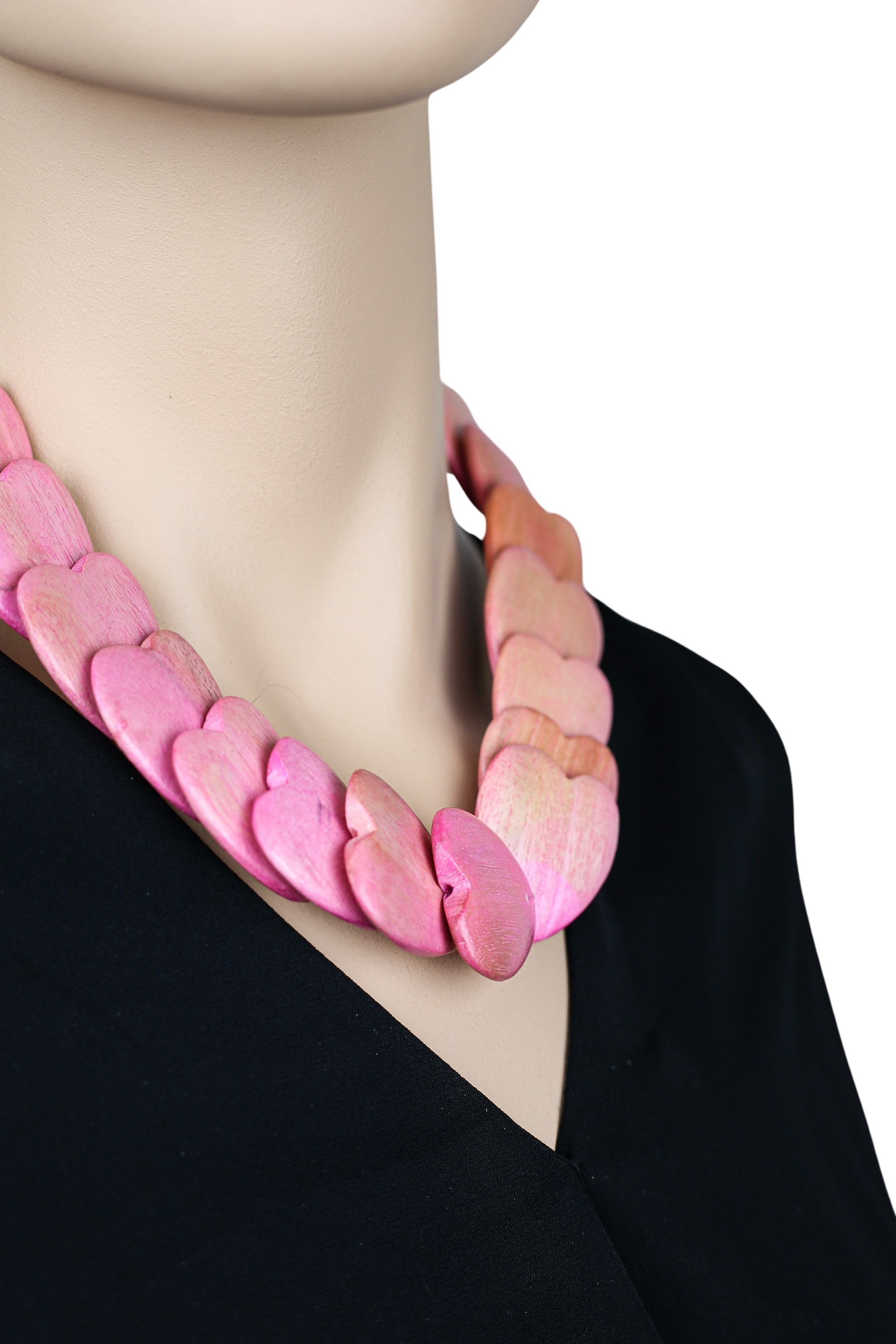 COLLEZIONE ALESSANDRO Kette mit Anhänger »Janice«, mit Holzherzen