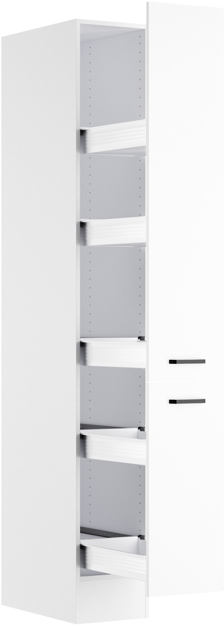 Thumbnail - OPTIFIT Apothekerschrank "OPTImulti" Breite 30 cm, mit 2 Auszügen und 5 Ablagen, Metallgriffe