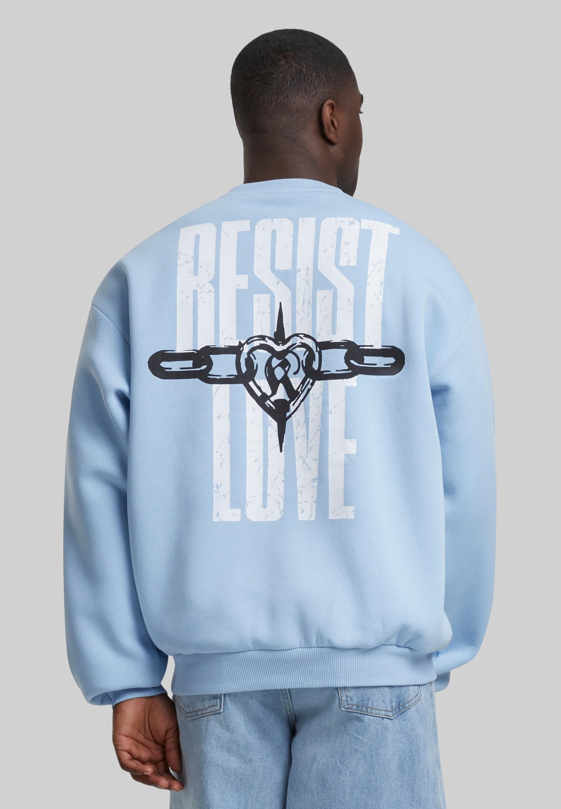 Karl Kani Rundhalspullover »Karl Kani Woven Signature Resist Love Crew«, (1 tlg.)