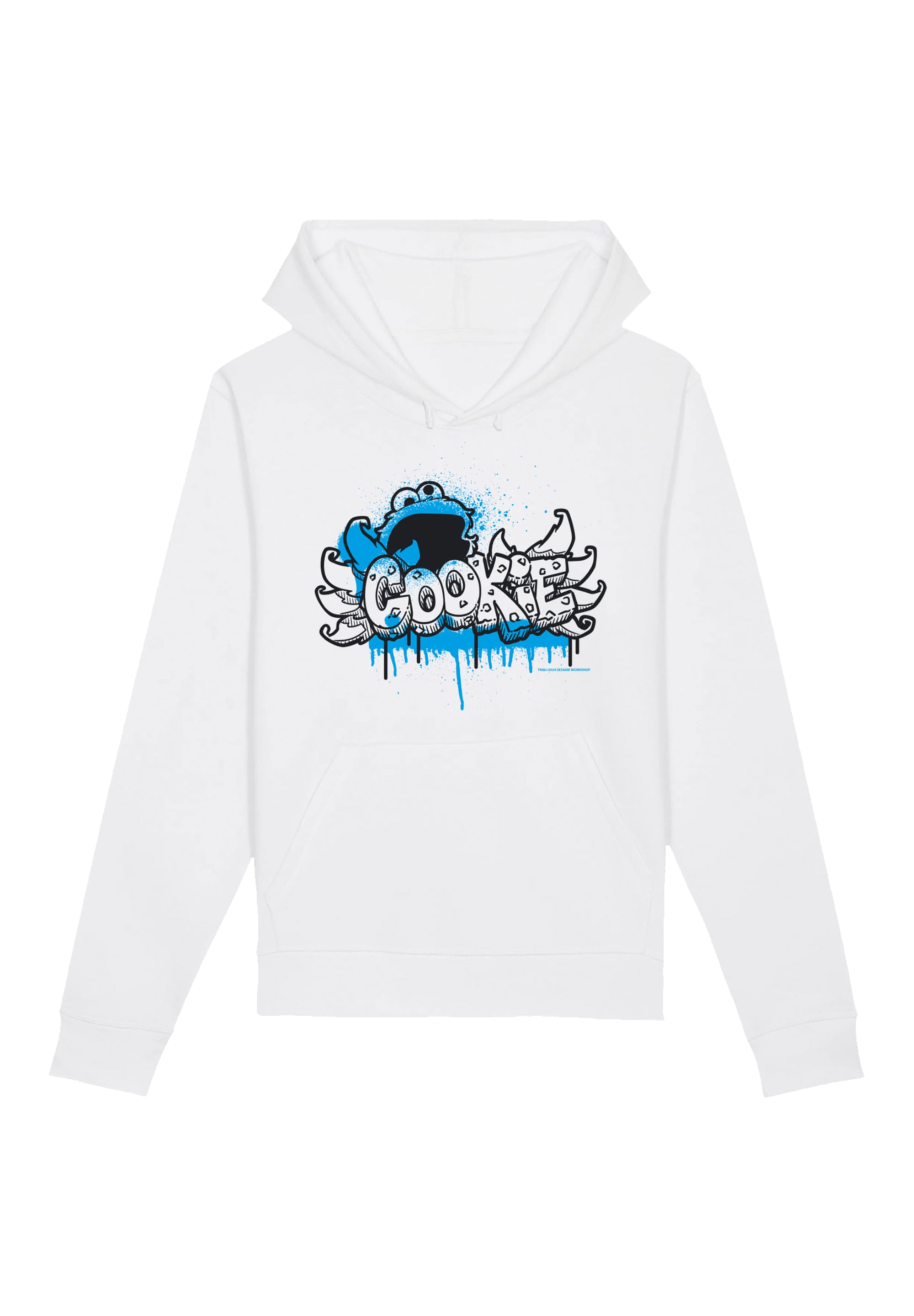 F4NT4STIC Kapuzenpullover "Sesamstraße Cookie Fingers Graffiti", Premium Qu günstig online kaufen