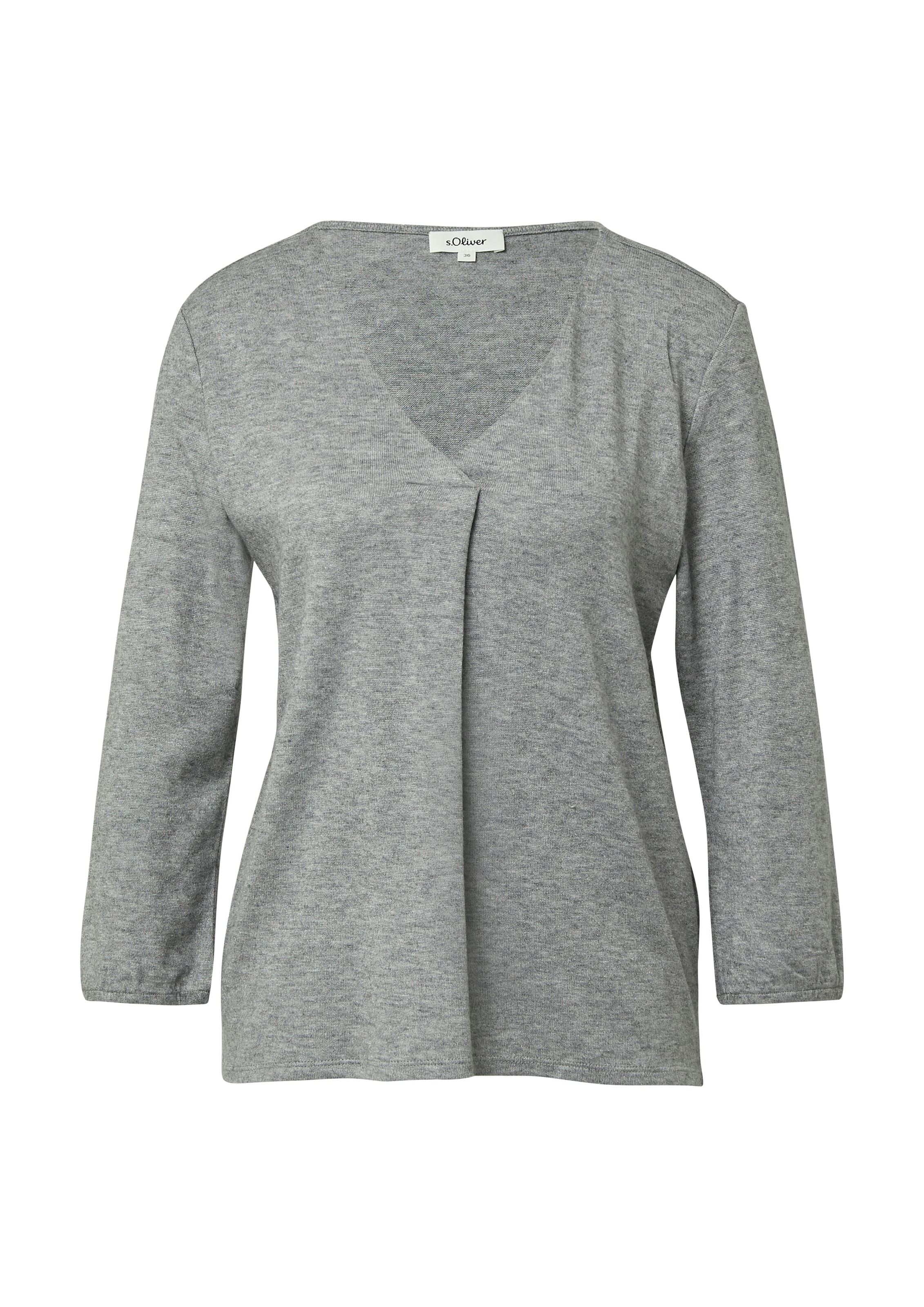 s.Oliver 3/4-Arm-Shirt mit V-Ausschnitt