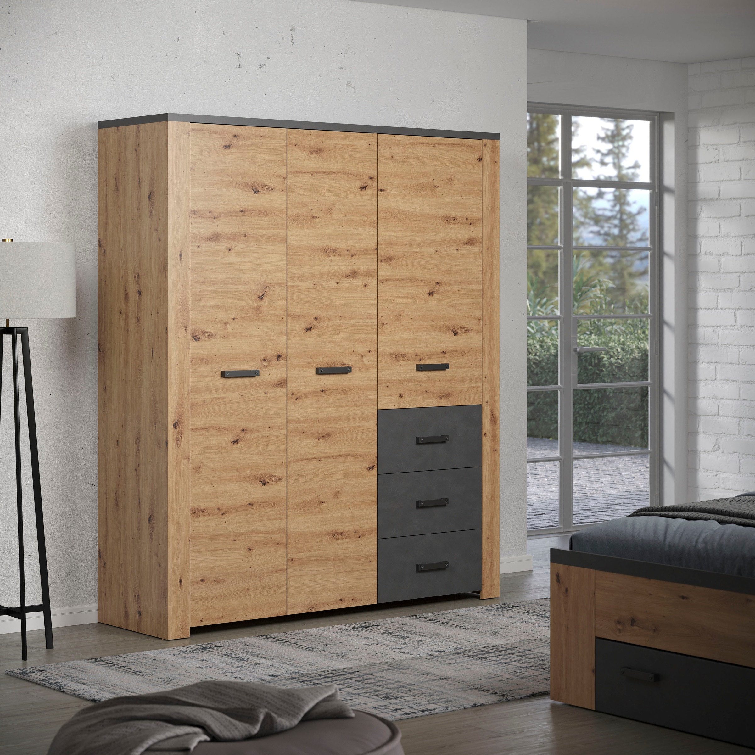 Home affaire Kleiderschrank "Ambres" 1 Stk. tlg. günstig online kaufen