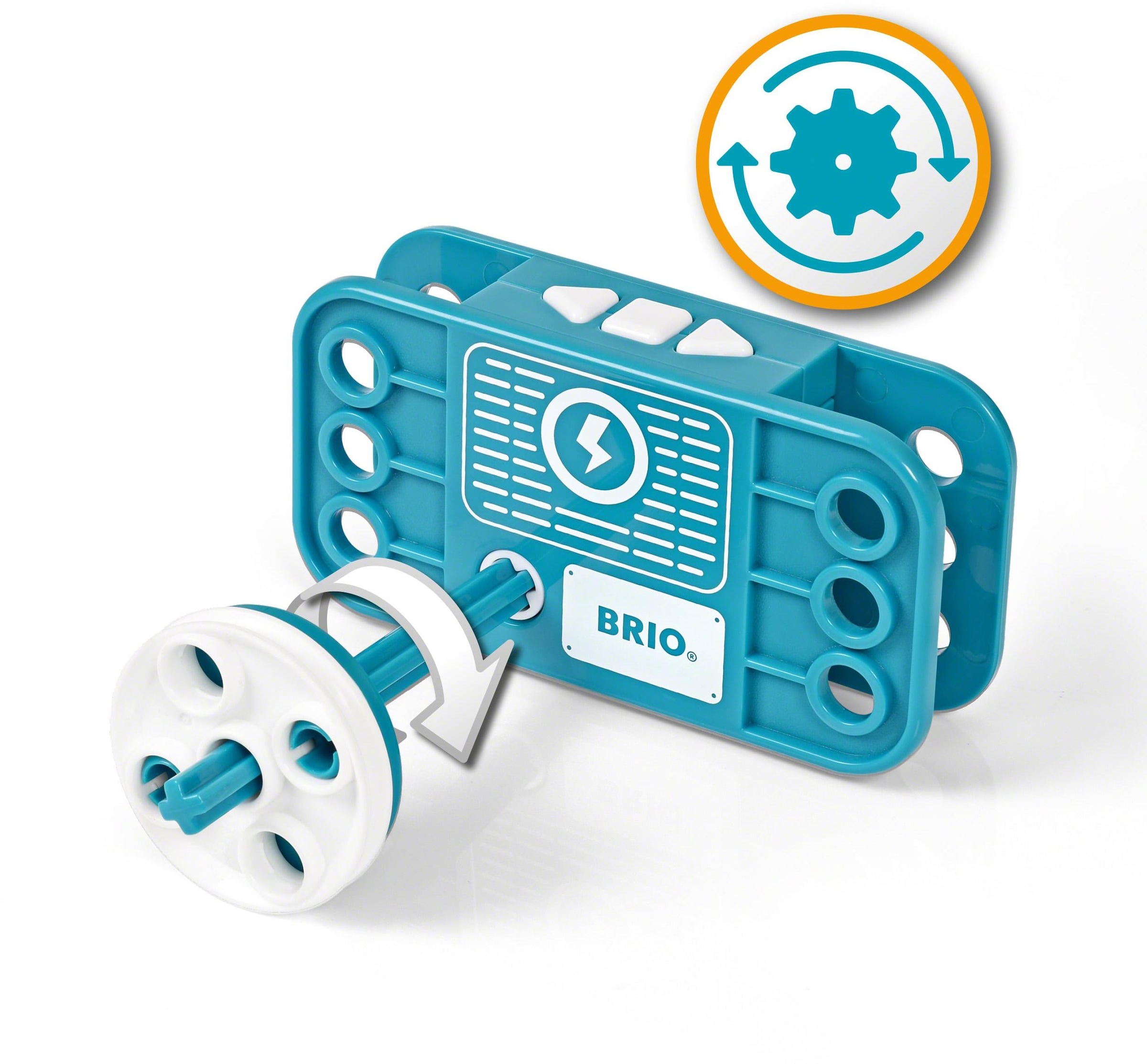 BRIO® Konstruktions-Spielset »Builder Motor-Set«, (121 St.), mit batteriebetreibenem Motor, FSC®- schützt Wald - weltweit