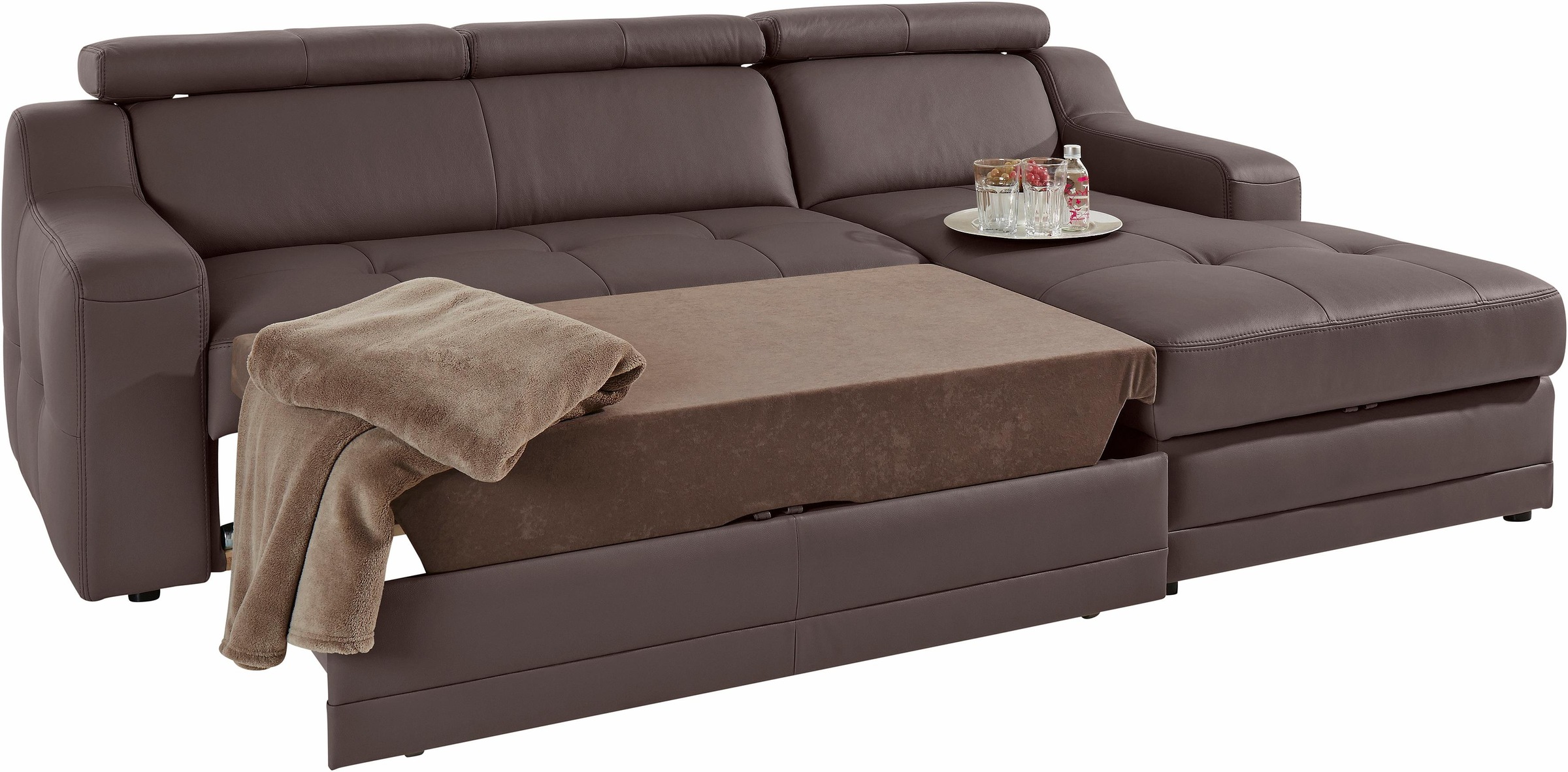 exxpo - sofa fashion Ecksofa "Lotos, bequem und funktionell, Federkern, Bre günstig online kaufen