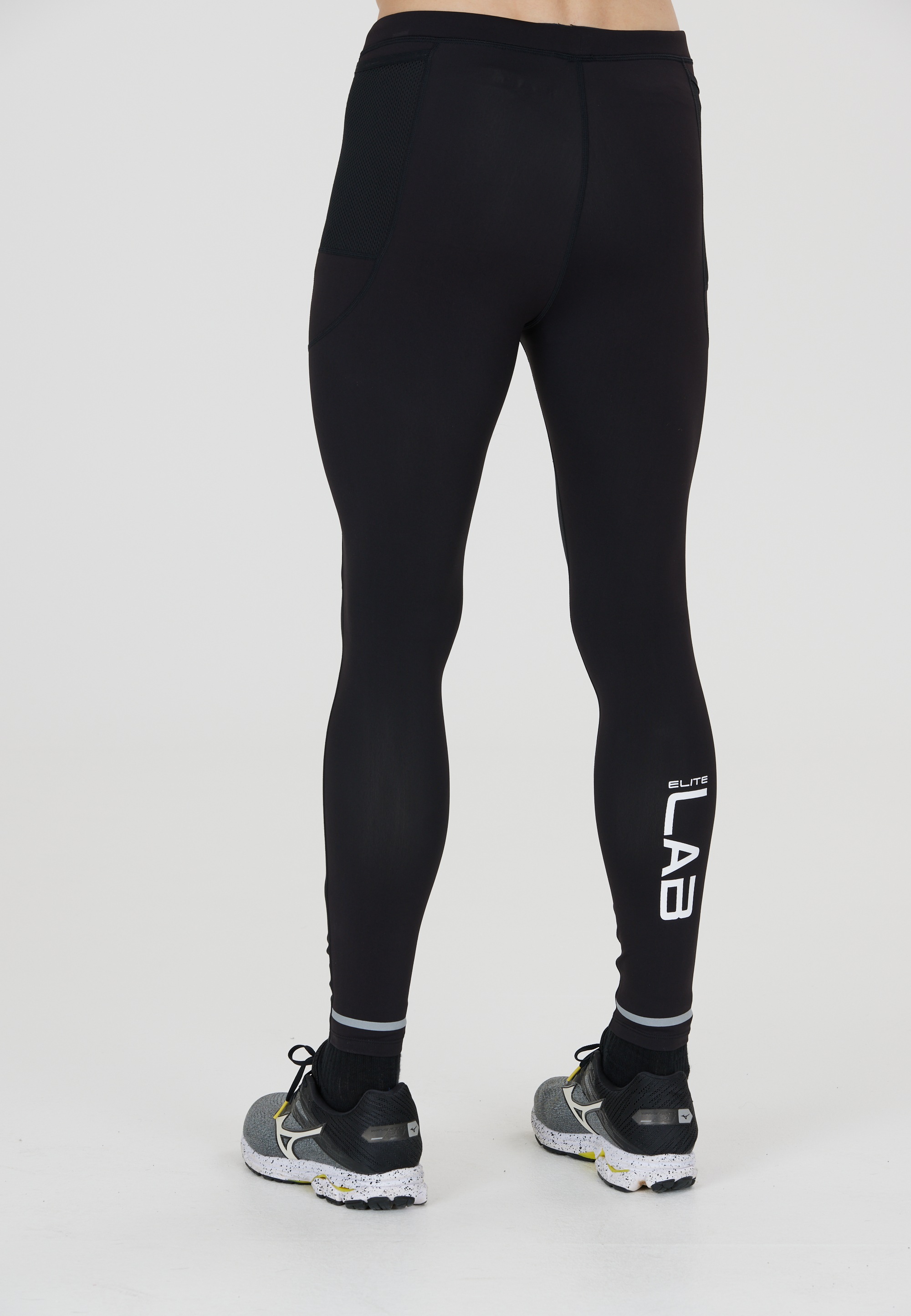 Lauftights ELITE LAB "Run Elite X2", Herren, Gr. L, US-Größen, schwarz, 90% Polyester, 10% Elasthan, unifarben, Hosen, mit reflektierenden Elementen 3