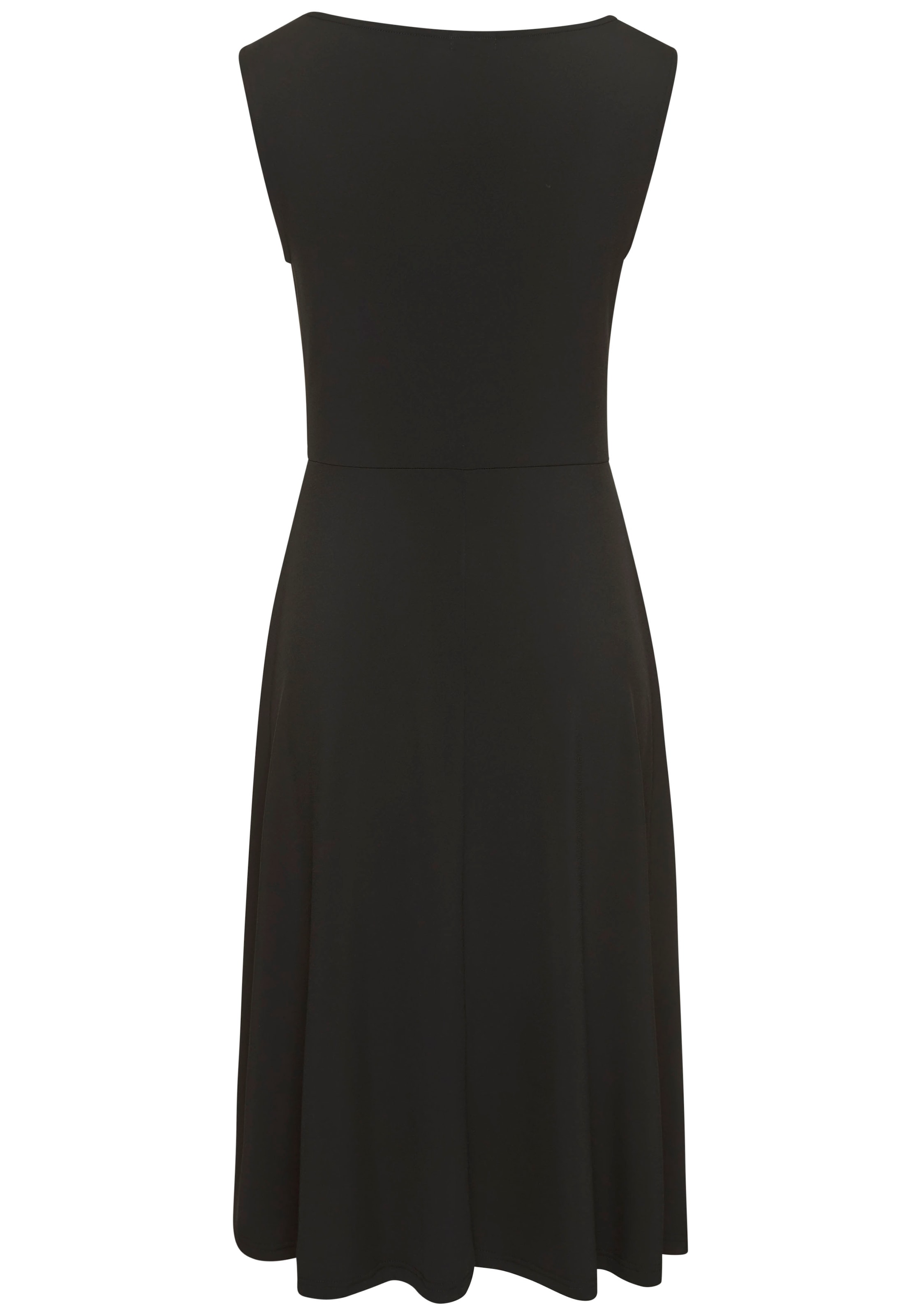 LASCANA Midikleid, mit dekorativen Riegeln und goldenen Zierknöpfen, bügelfrei