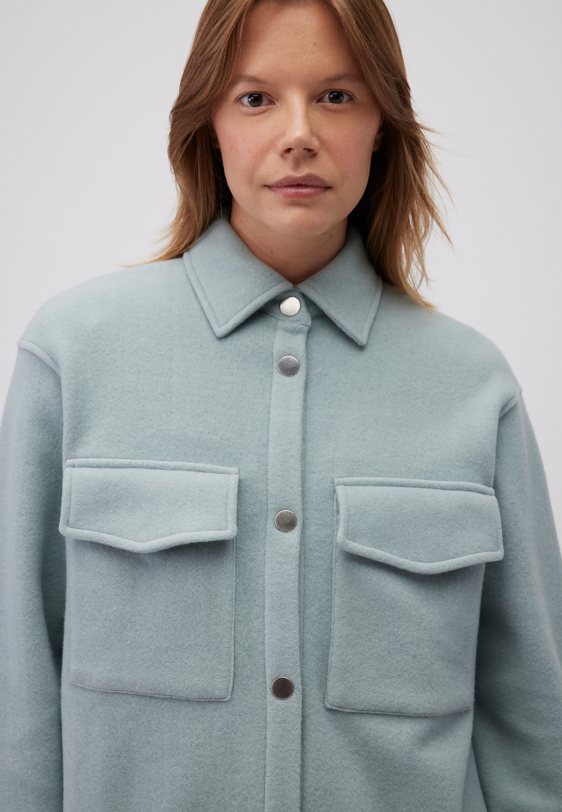 Mavi Cordjacke »DOUBLE POCKET SWEATSHIRT«, Overshirt