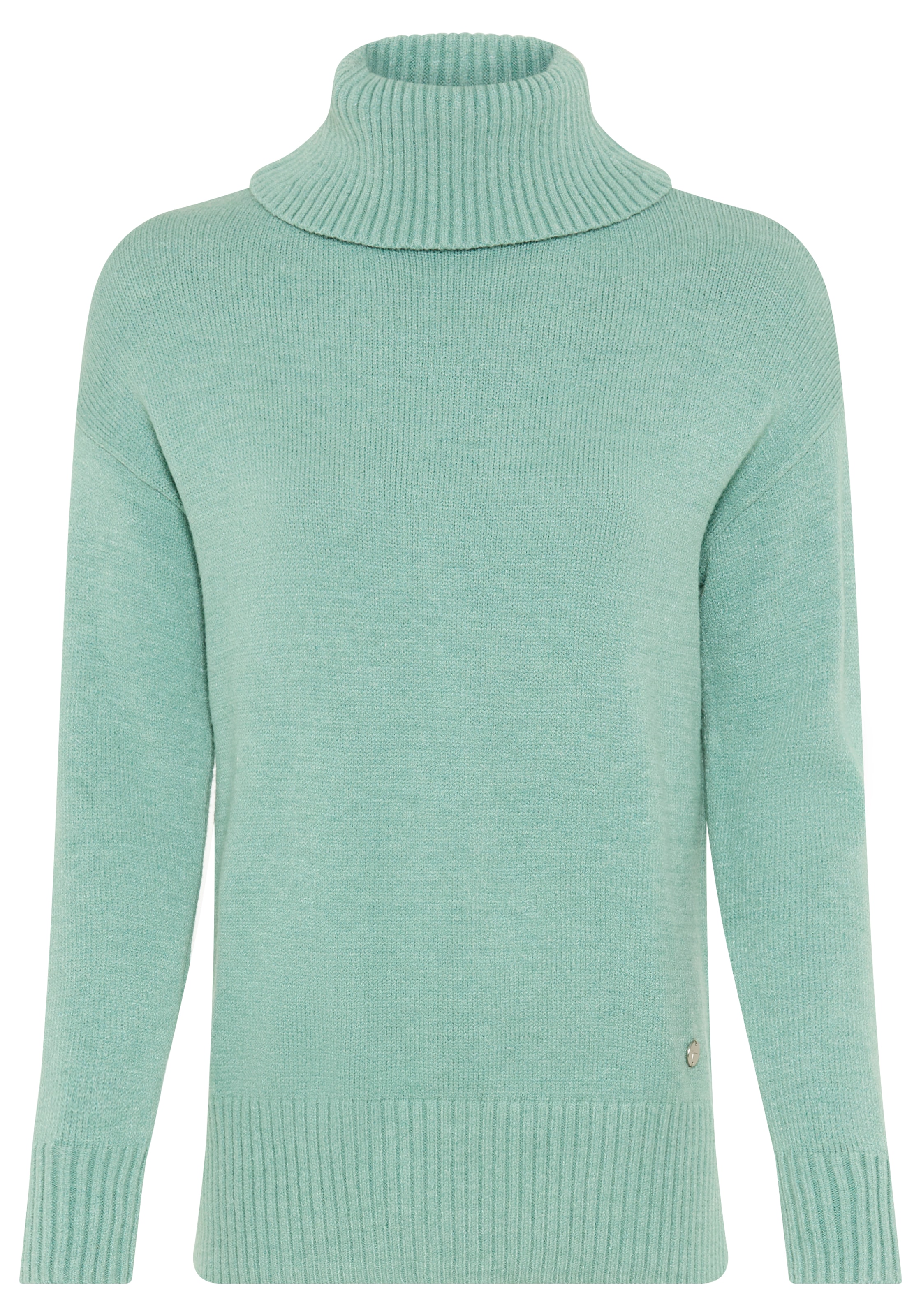 Tamaris Rollkragenpullover in lässiger Form mit seitlichen Schlitzen
