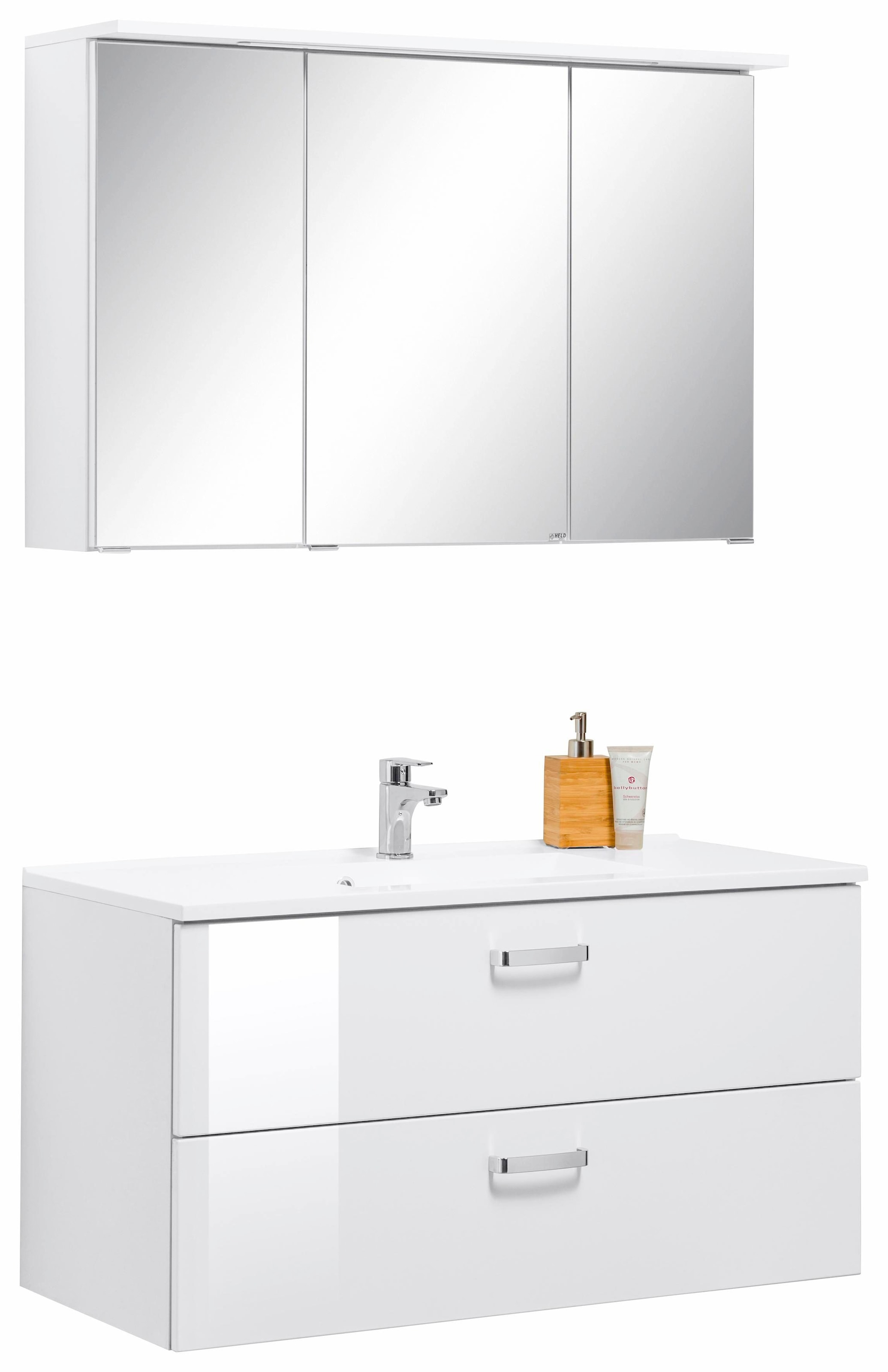 welltime Badmöbel-Set "Ravenna" 2 Stk. tlg. mit Soft-Close Funktion günstig online kaufen