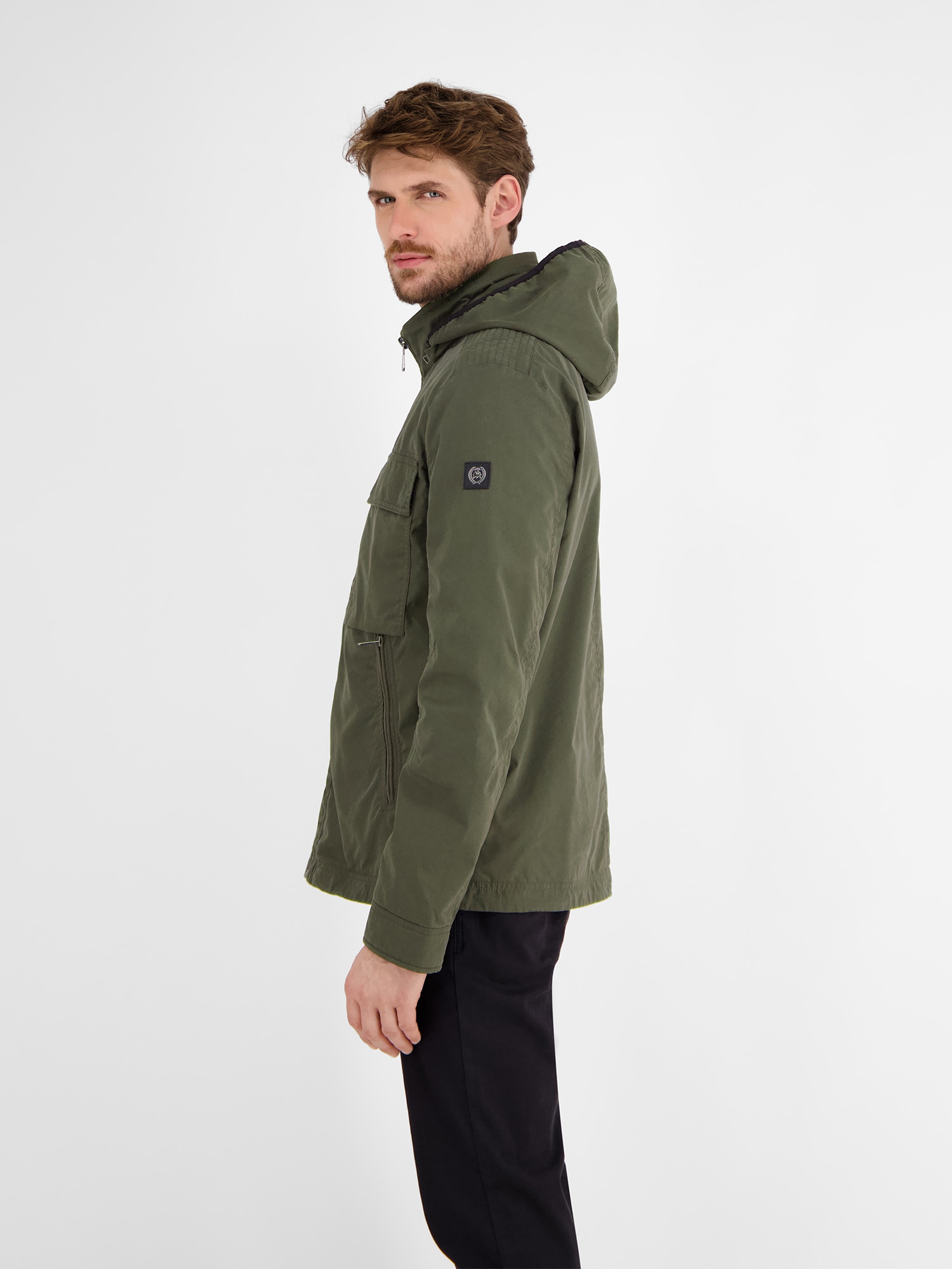 LERROS Outdoorjacke »LERROS Shell-Blouson mit abnehmbarer Kapuze«, mit Kapuze, Keine Angabe
