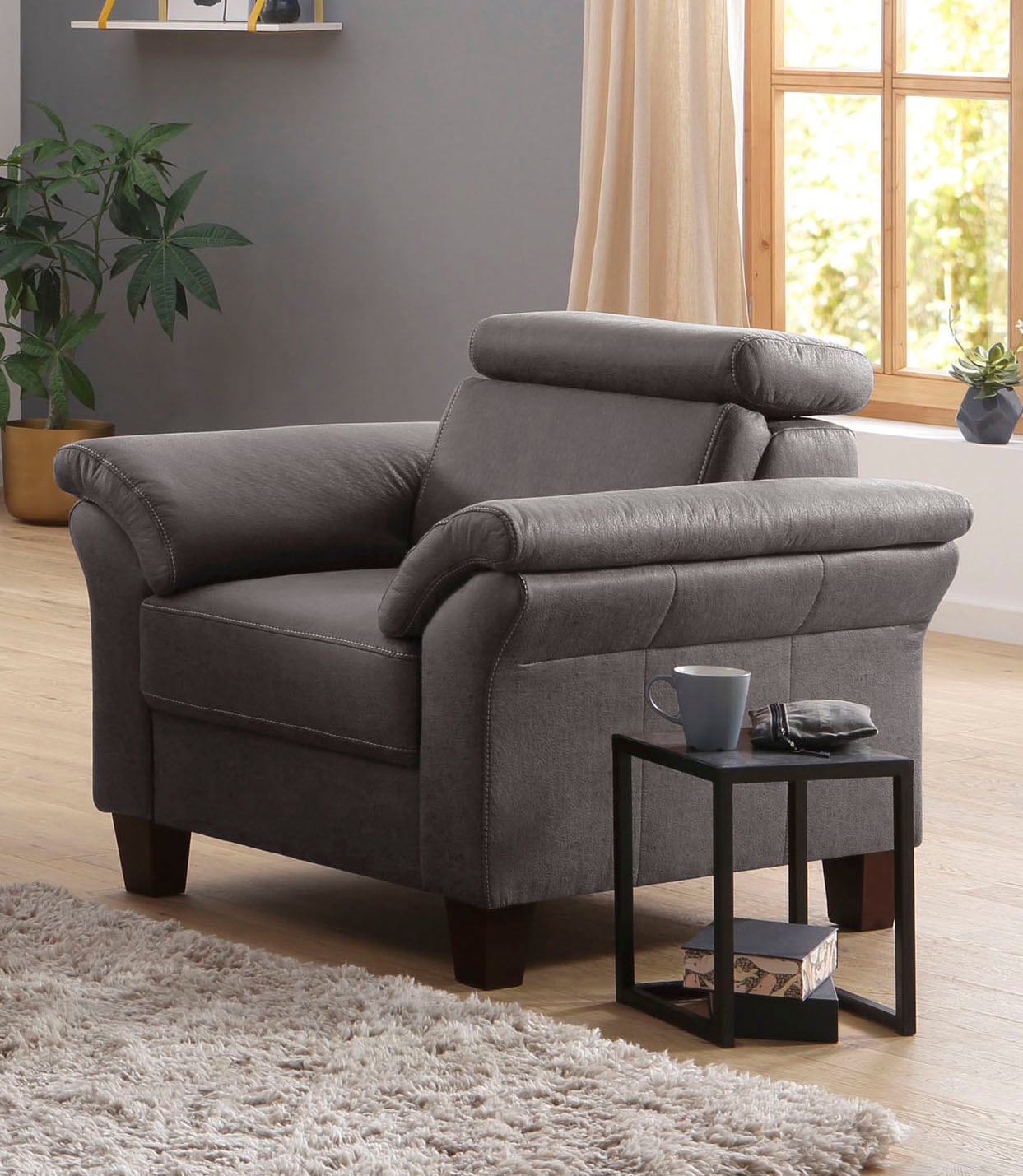 OTTO home Sessel "Arngast" Inclusive Kopfteilverstellung und Federkern