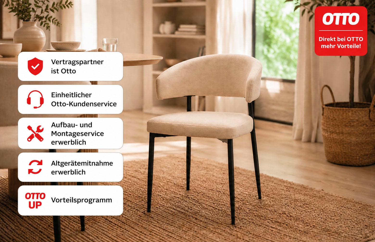 ACTONA GROUP Esszimmerstuhl »Edina 2er Set, Stoff - bequem & stilvoll, mehrere Farben, moderne« () Gepolstert, weicher Bezug & hoher Sitzkomfort, schwarze Stahlbeine