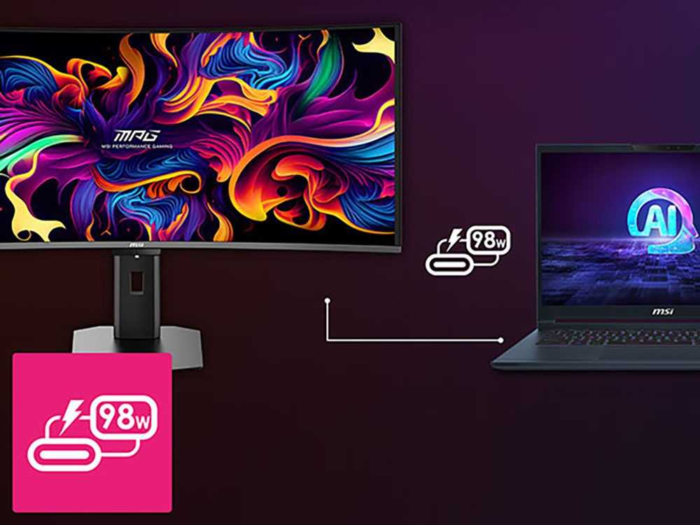 MSI Curved-Gaming-OLED-Monitor »MPG 341CQR QD-OLED X36« 86 cm/34 ″  3440 x 1440 px UWQHD 0,03 Reaktionszeit 360 Hz