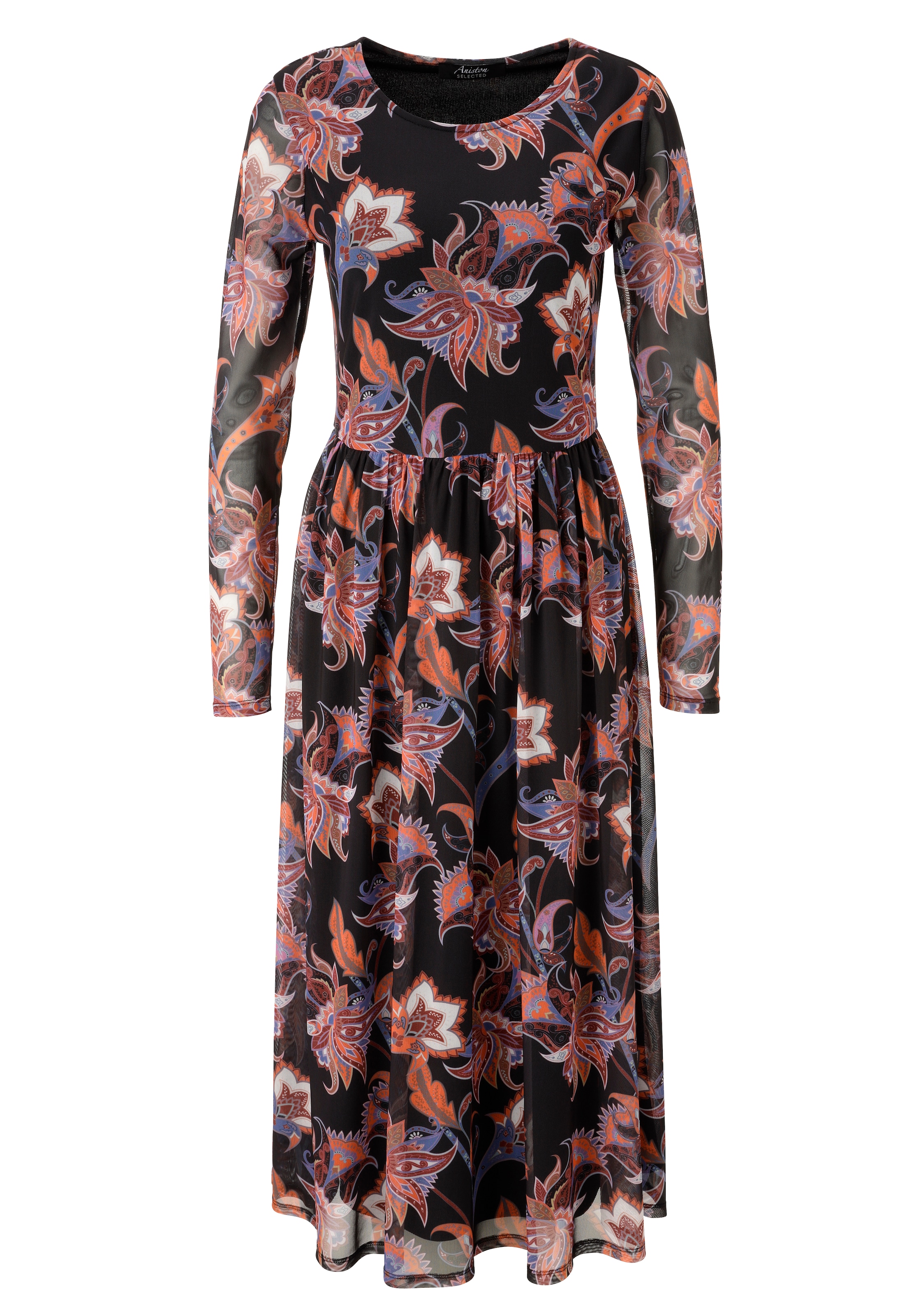 Aniston SELECTED Midikleid, mit floralem Muster - NEUE KOLLEKTION