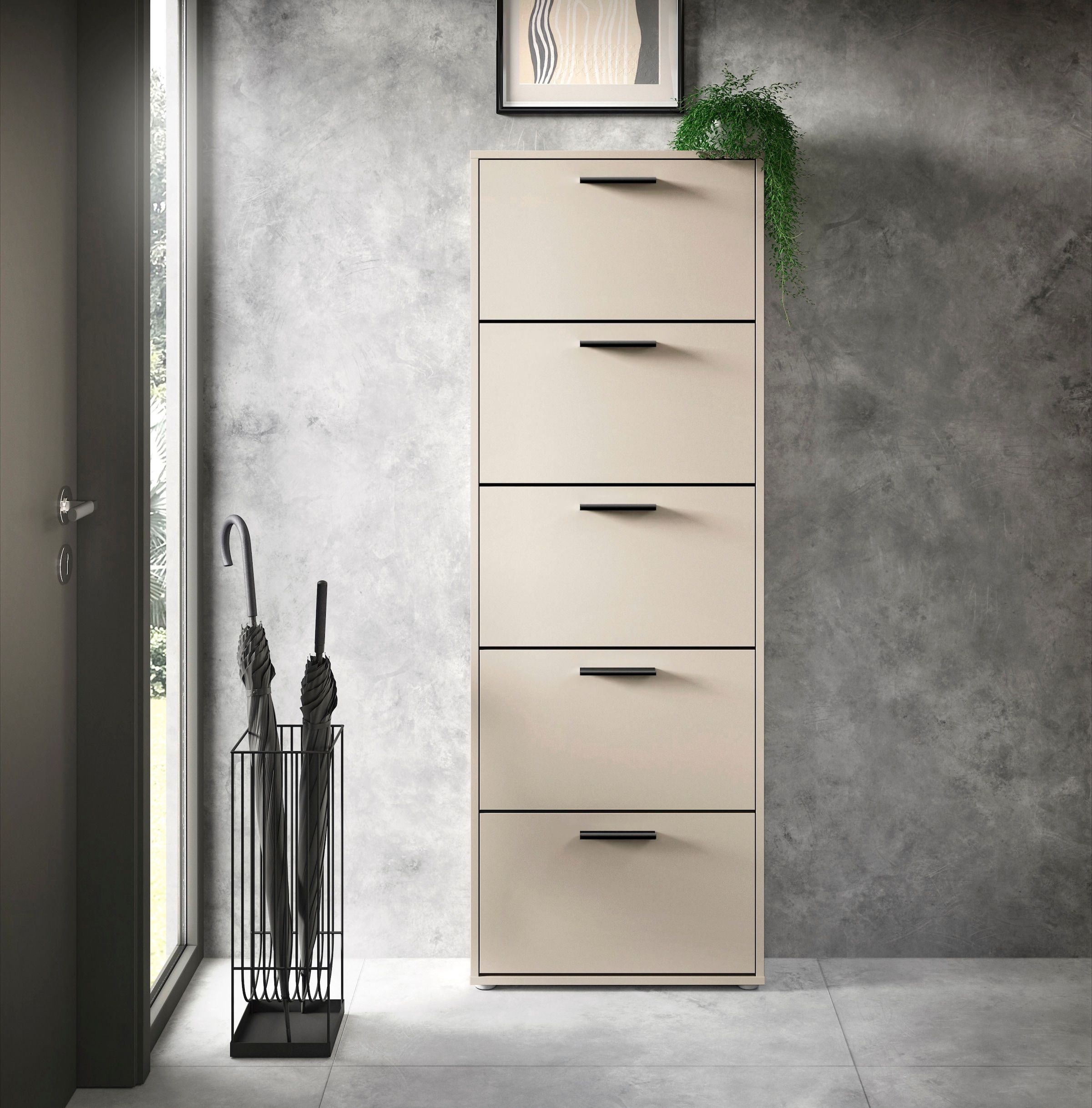 HBZ Schuhkommode "Sam Schuhkipper, Schuhschrank BxHxT 59x169x17 cm" 1 Stk. günstig online kaufen