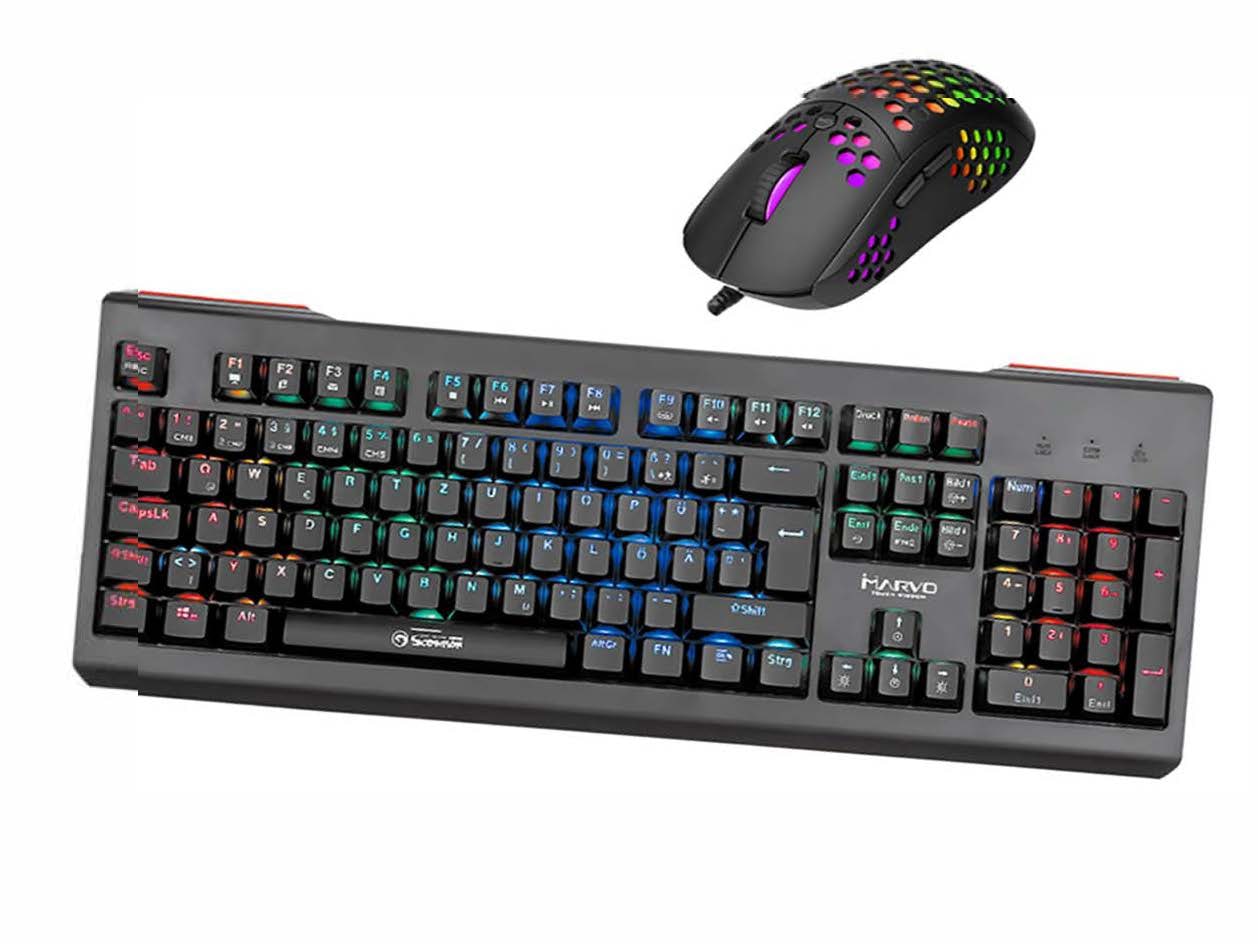 KG959G/M399 BAUR Tastatur- »Marvo Hyrican Hintergrundbeleuchtung Maus-Set | und Gaming-Set«, RGB