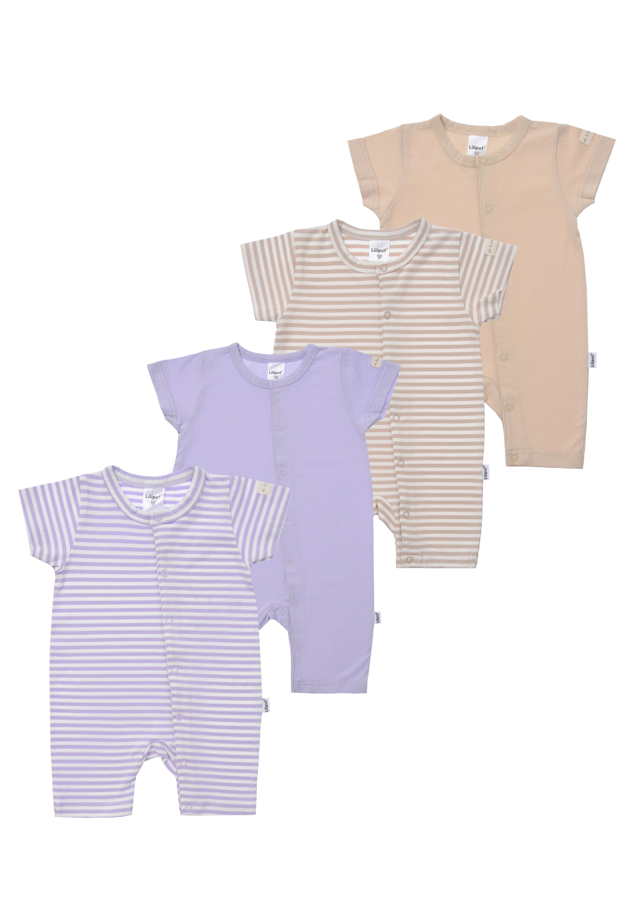 Liliput Jumpsuit, (4 tlg.), 4er-Pack mit praktischen Druckknöpfen