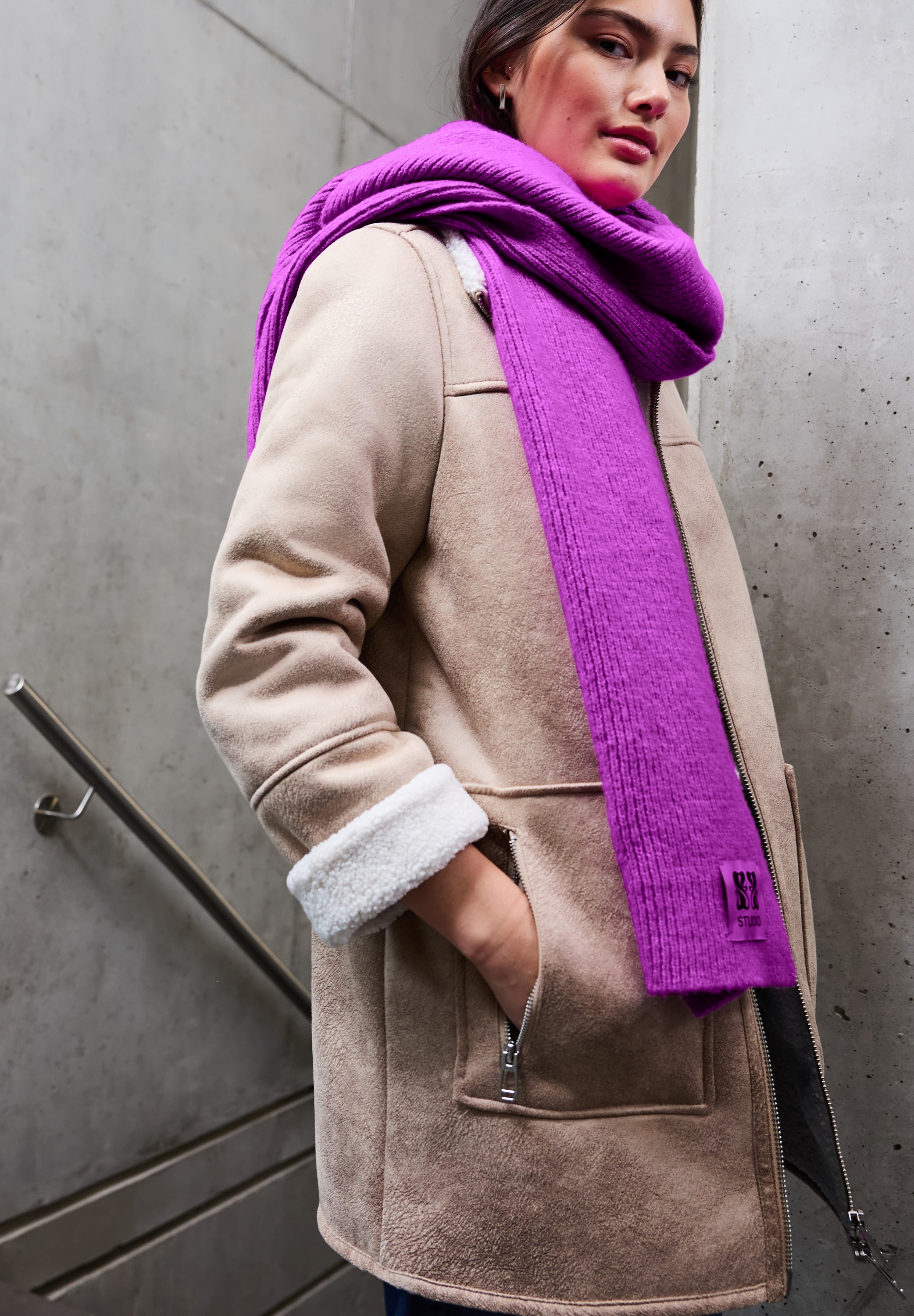 STREET ONE STUDIO Schal, Grobstrick günstig online kaufen