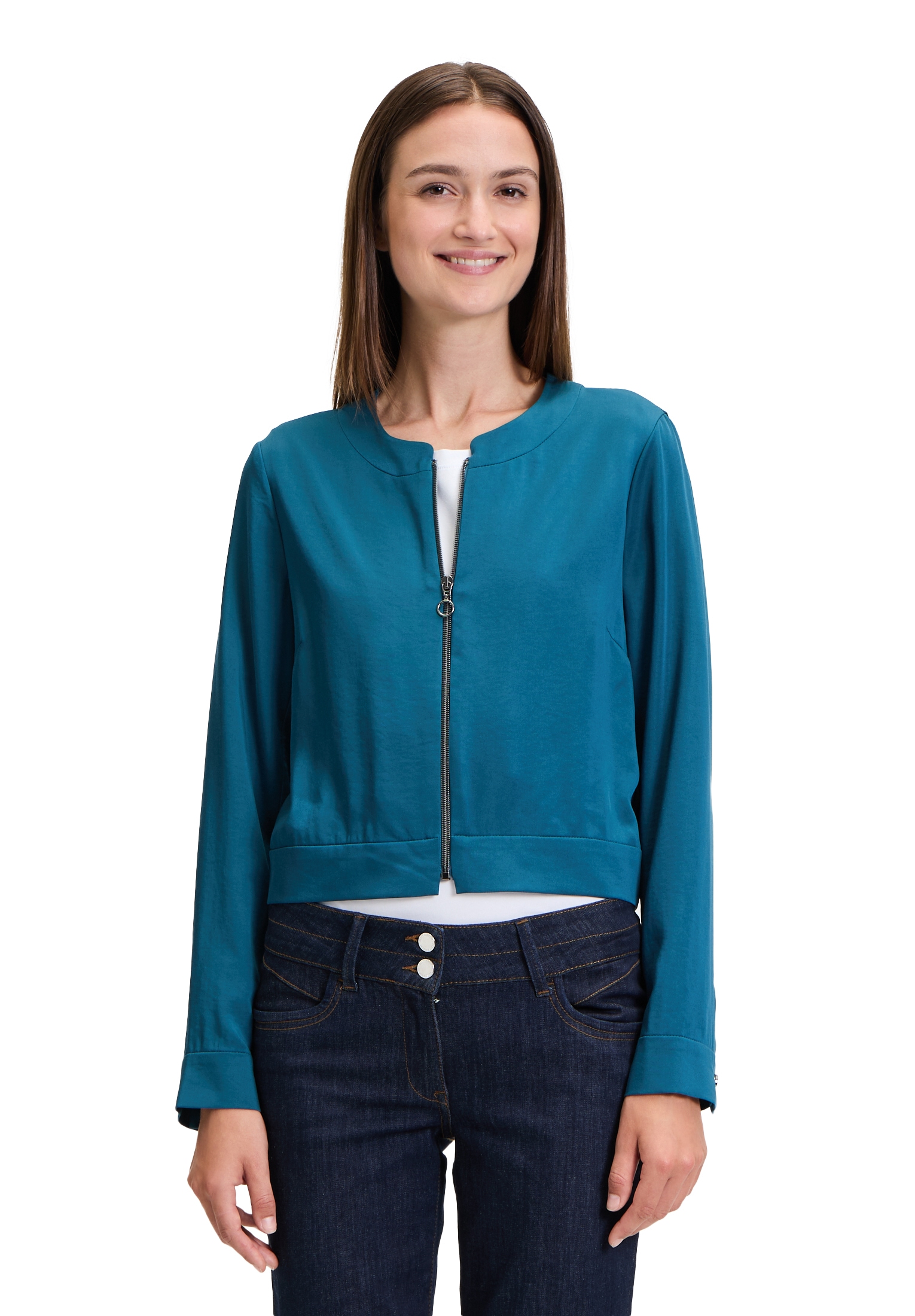 Betty Barclay Jackenblazer "Betty Barclay Casual-Jacke langarm", Material