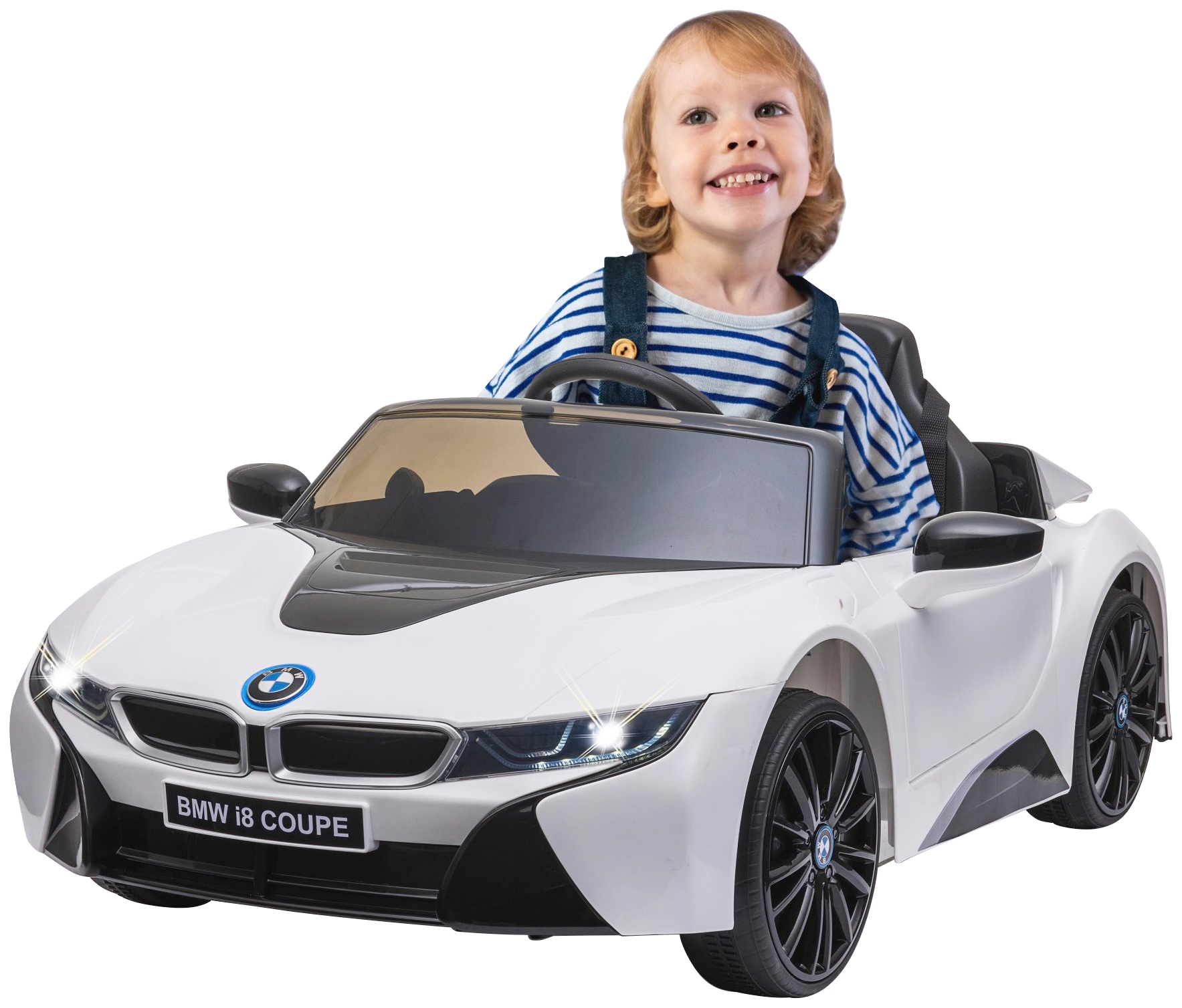 Jamara Elektro-Kinderauto »Ride-on BMW I8 Coupe weiß«, ab 3 Jahren, bis 30 kg