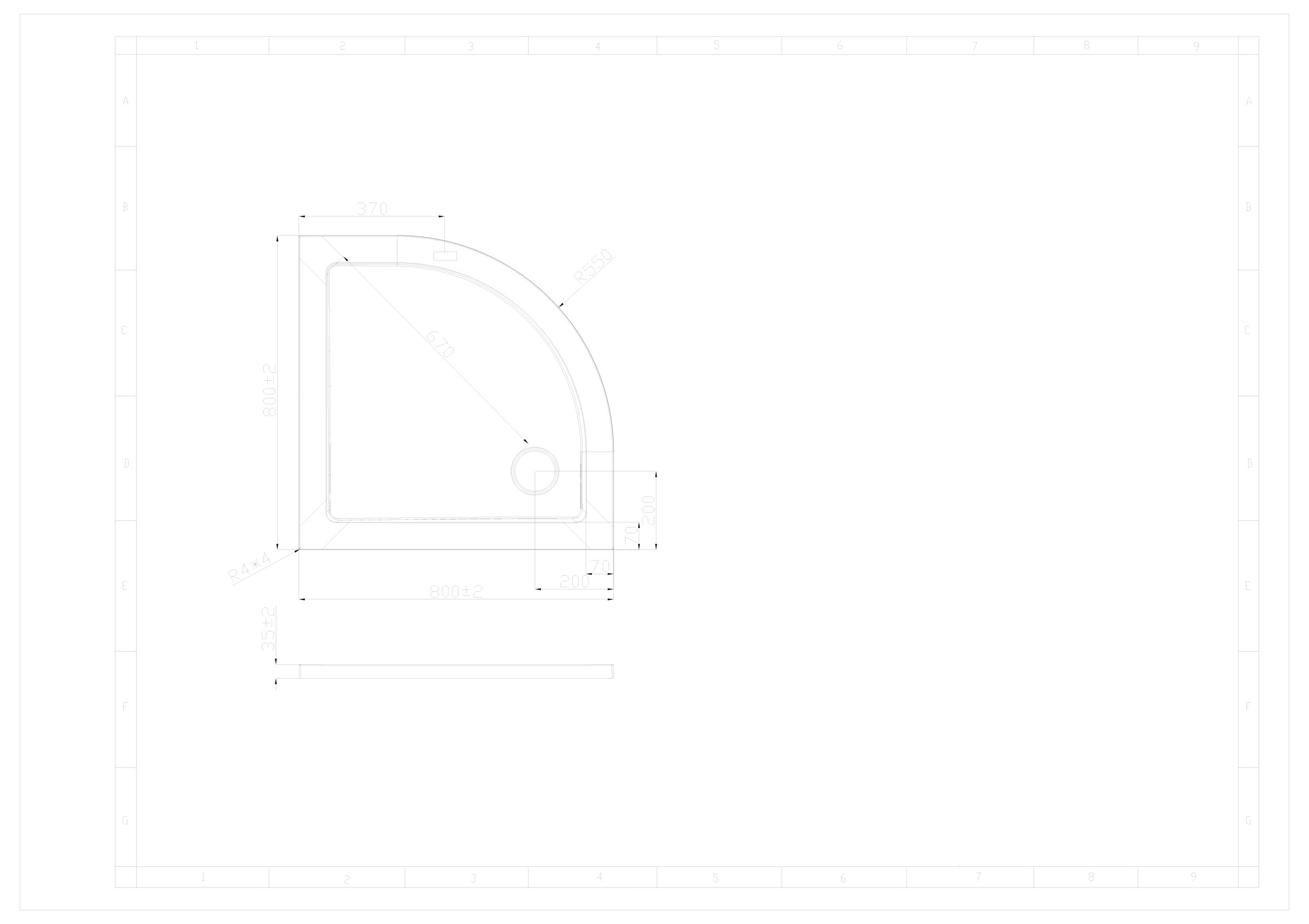Sanotechnik Duschwanne »SMC«, rund, BxT: 80 x 80 cm