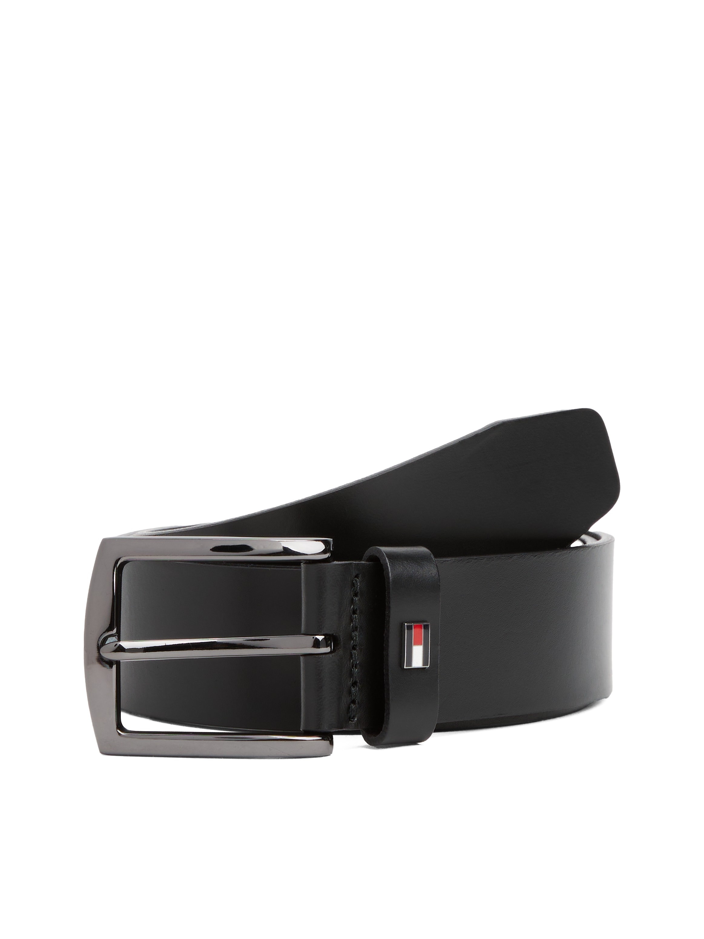 Tommy Hilfiger Ledergürtel »DENTON 3.5 EXT«, Einfachdornschließe, Metalllogo