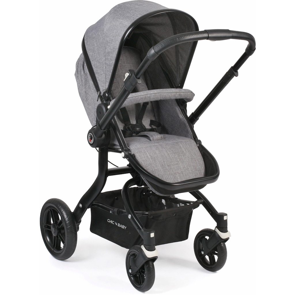 CHIC4BABY Kombi-Kinderwagen »Tano, grau«, 15 kg